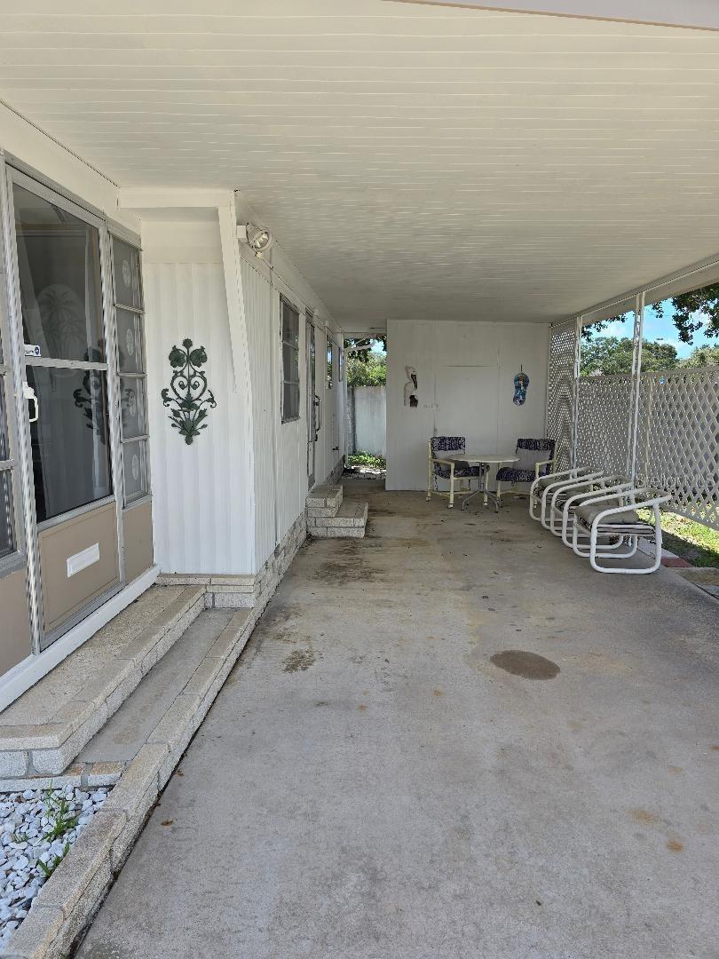 Huge Carport area.