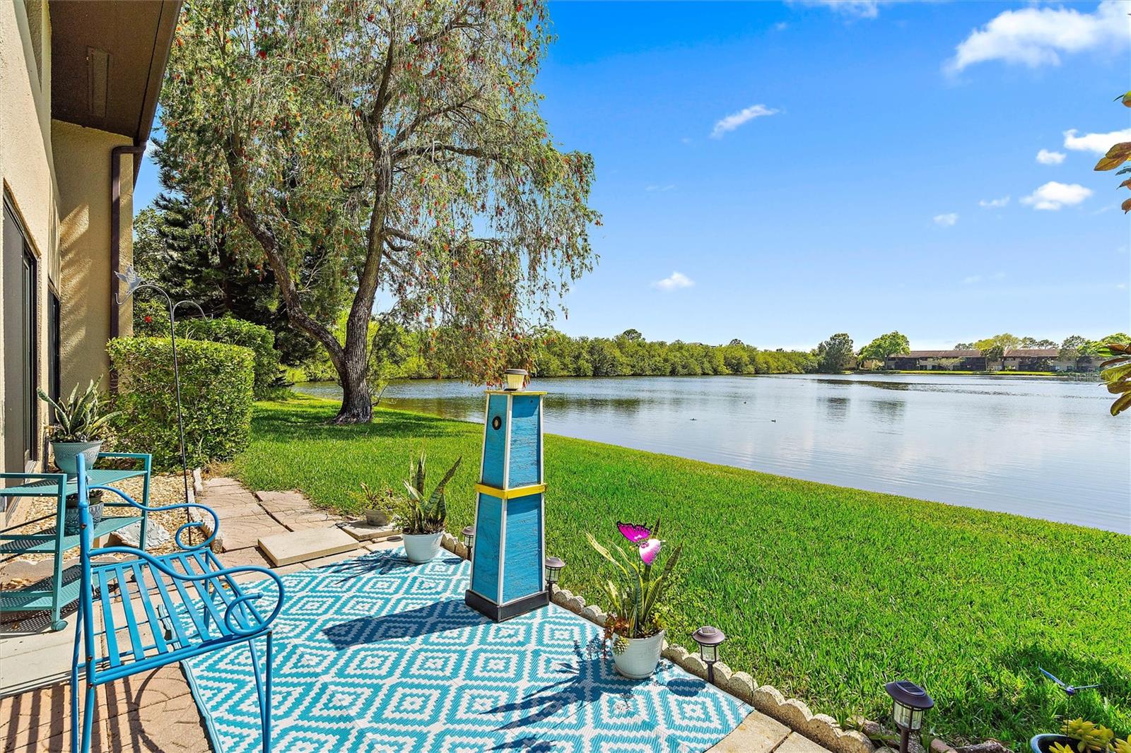 Exterior Patio overlooking the lake