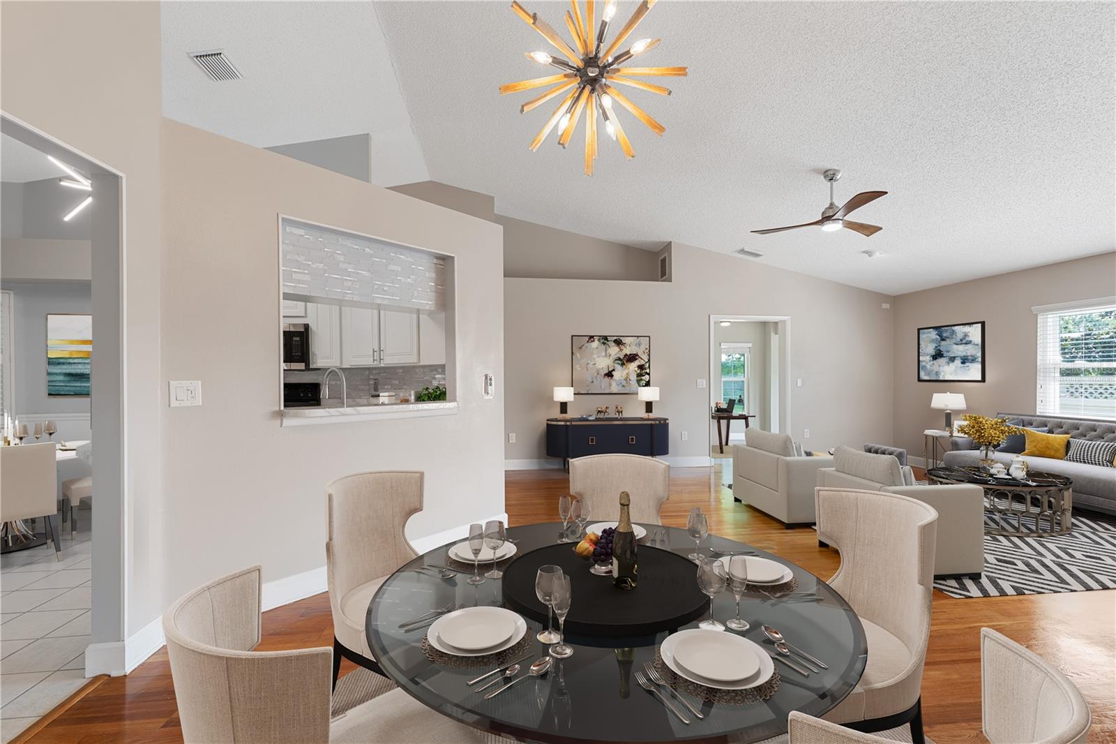 Virtually Staged Dining Room