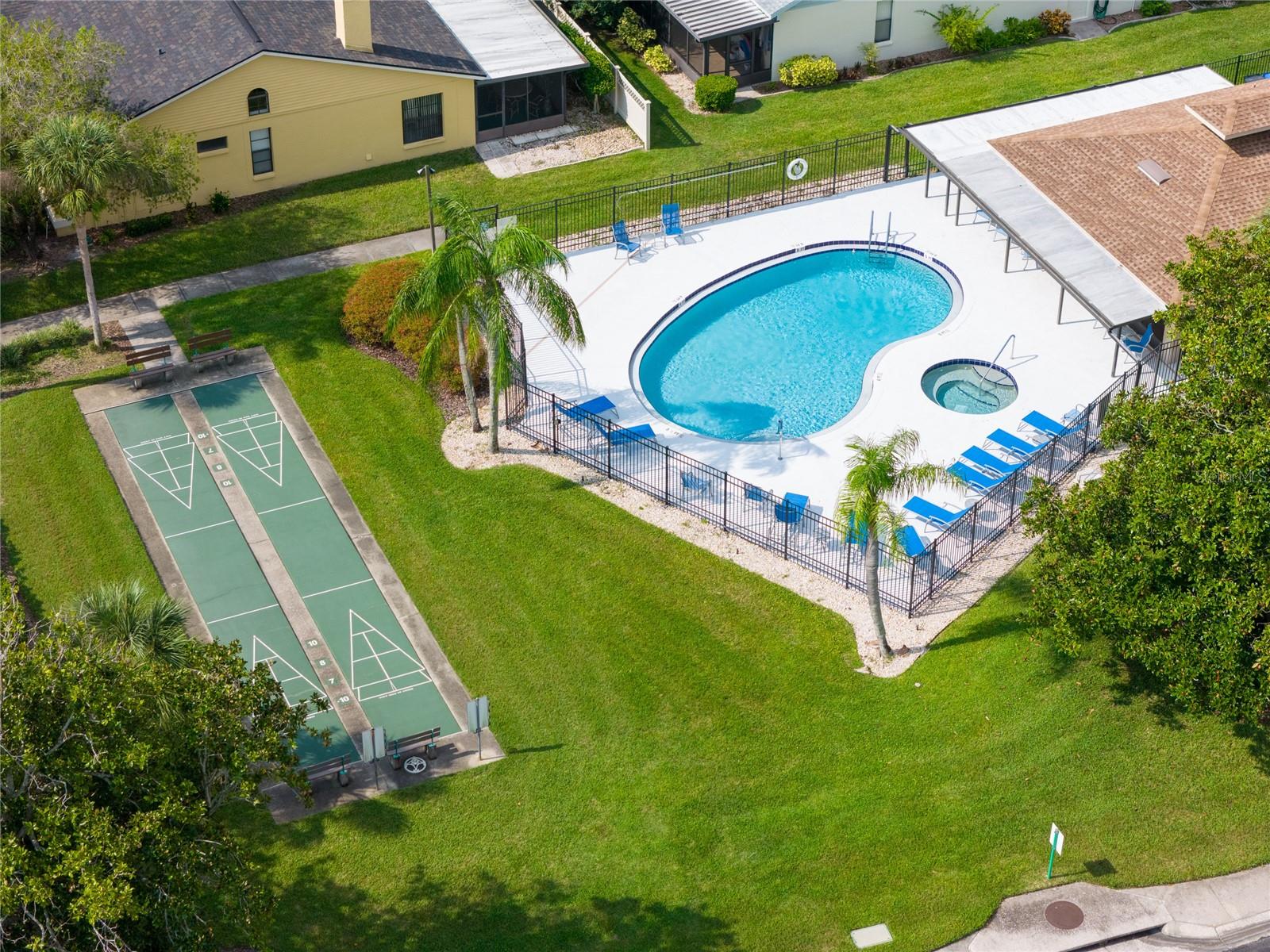 Villas on the Green Pool & Shuffleboard Courts