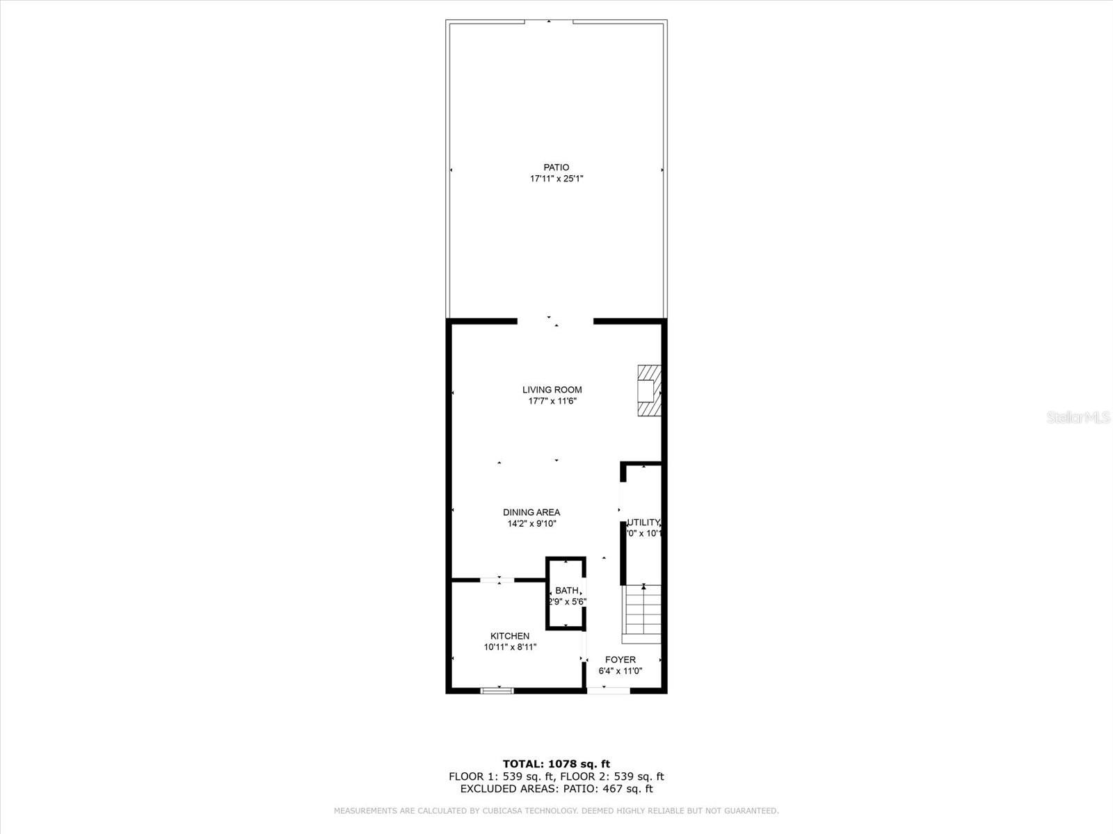 Floor plan with  - first floor