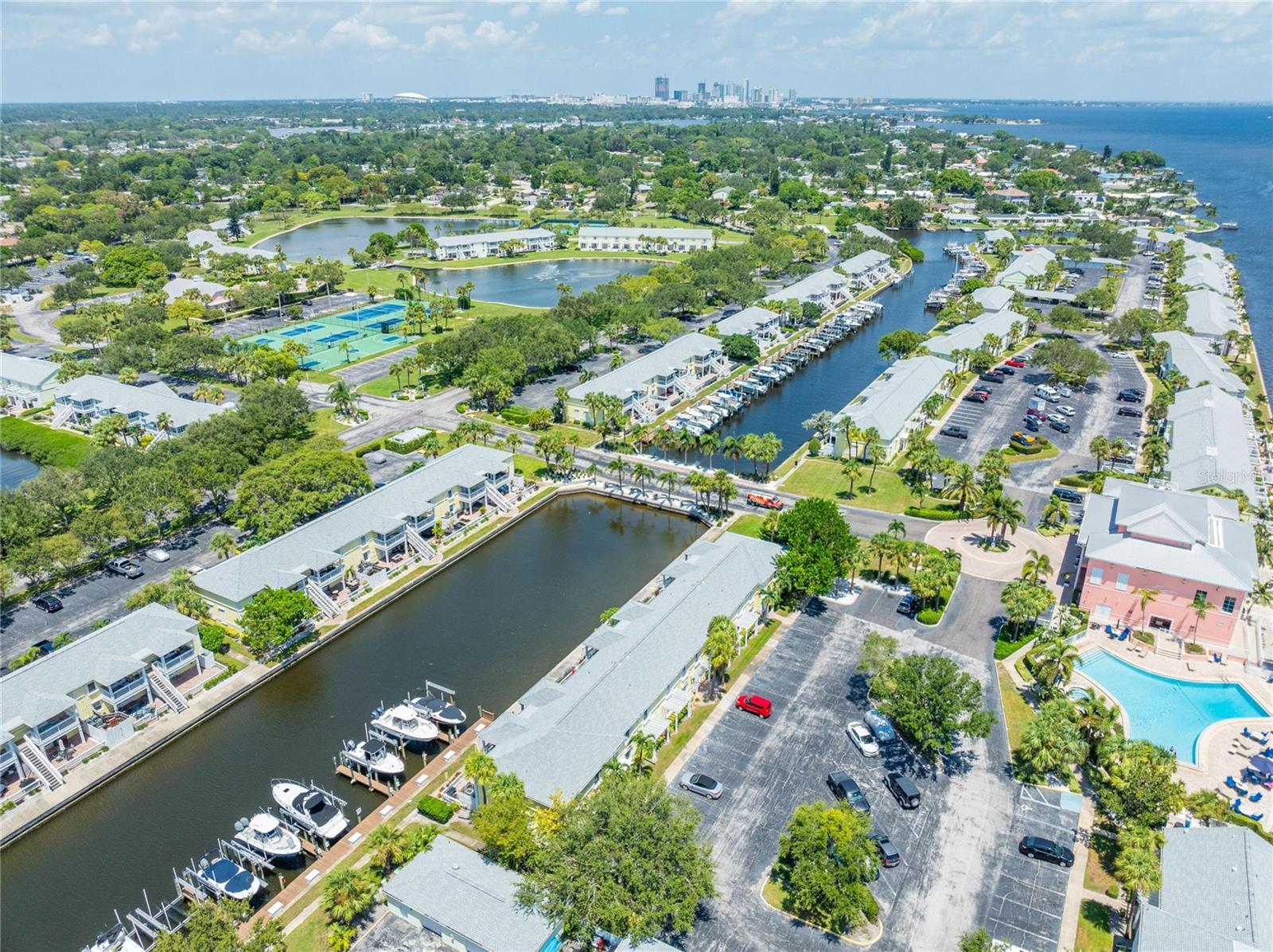 Looking towards downtown St. Pete, just 4 miles away