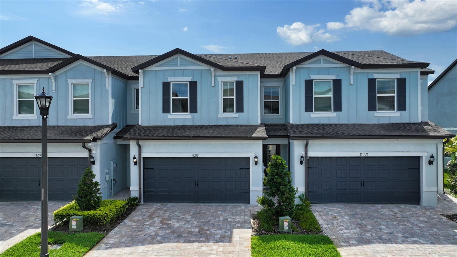 This home as an attached 2 car garage