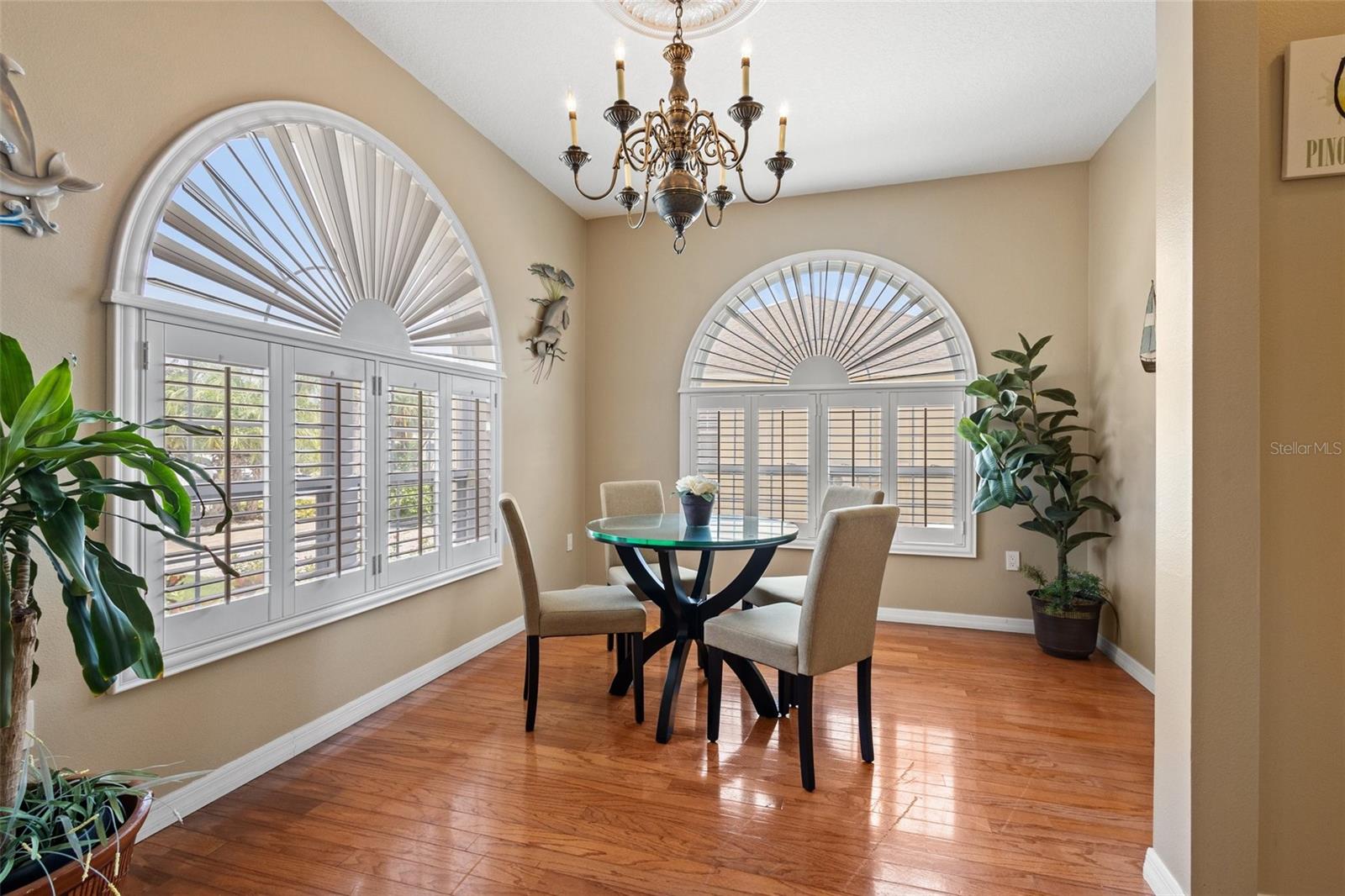 Formal Dining area with beautiful hardwood floors