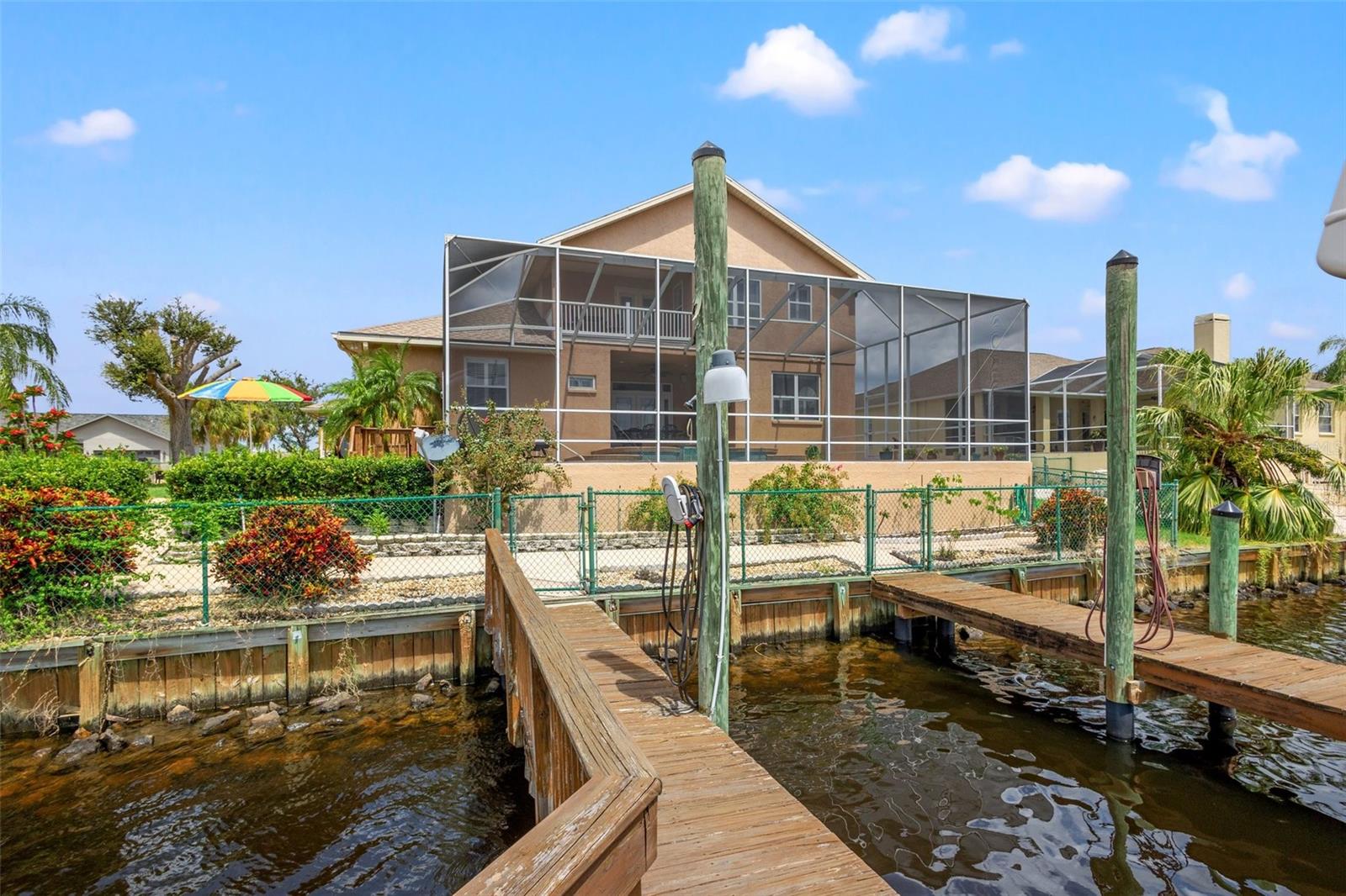 View of the back of the home from the water