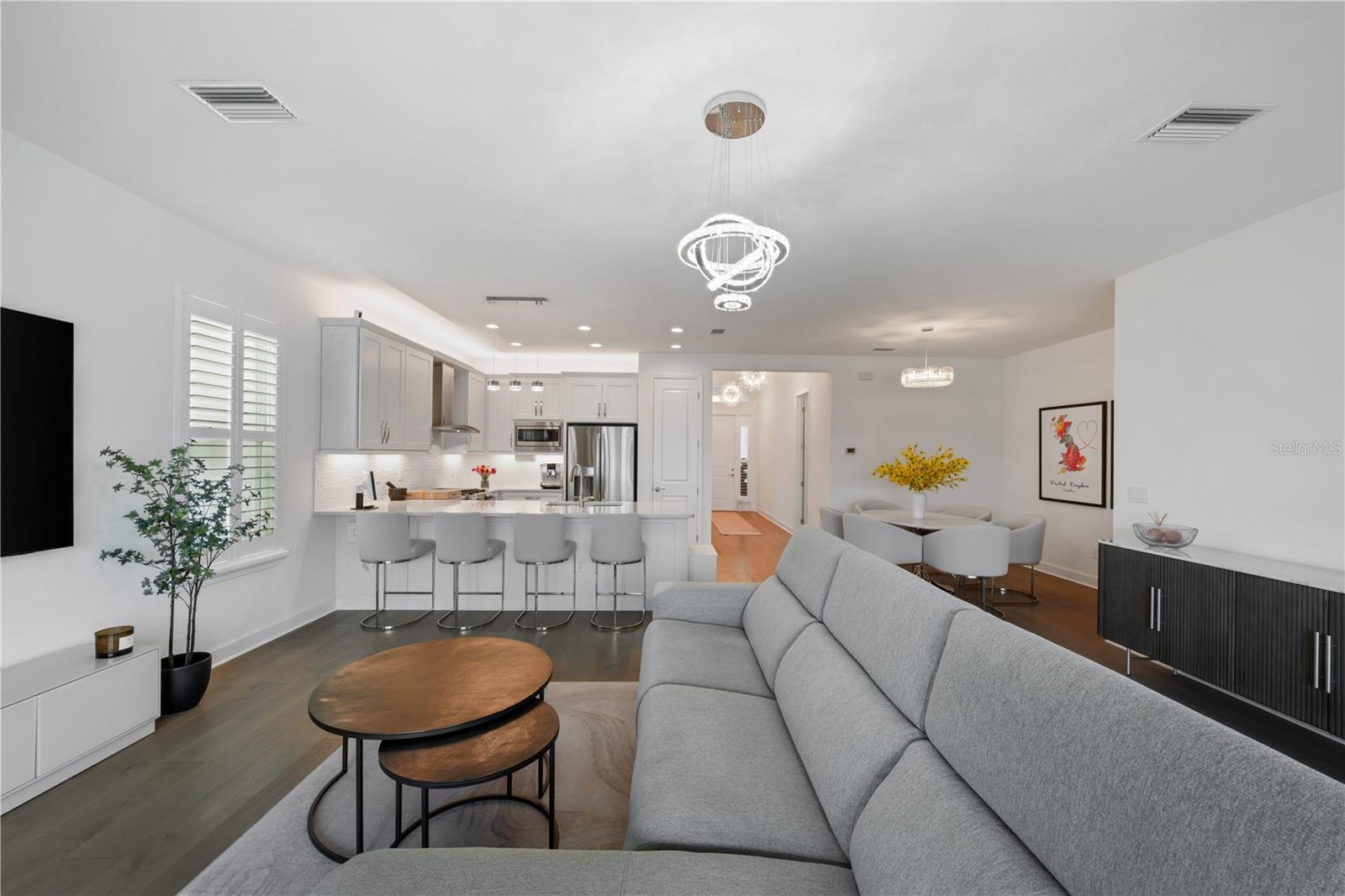 Living Room and Kitchen View