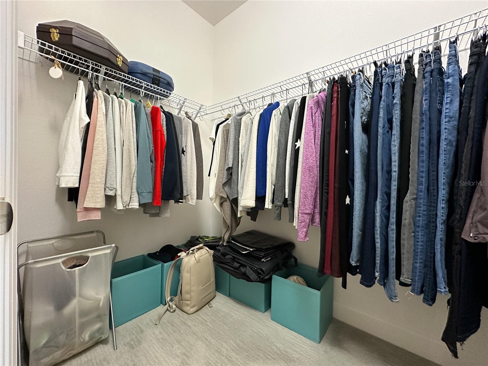 One of Two walk-in closets