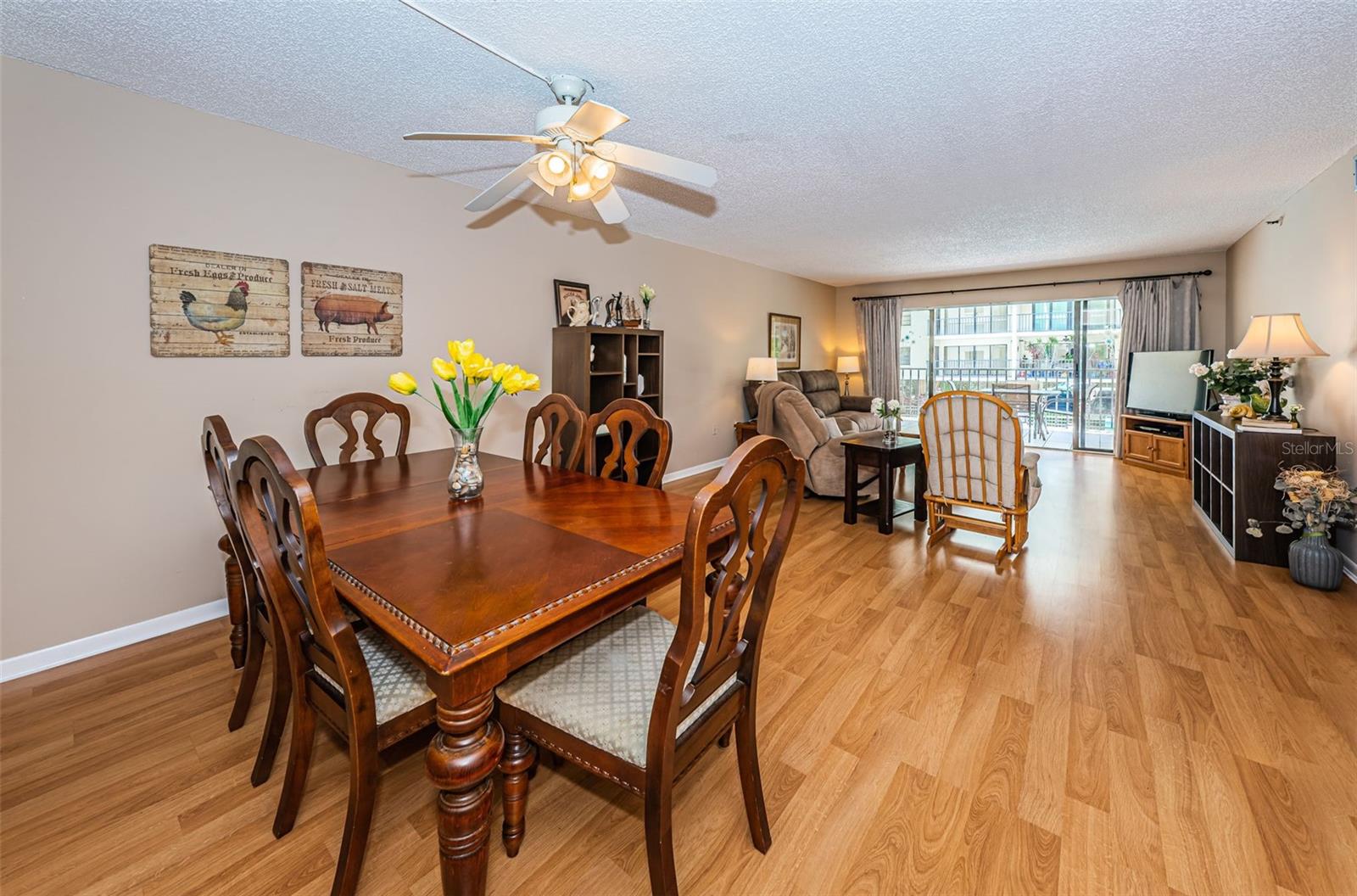 Dining Area overlooking the Living Room