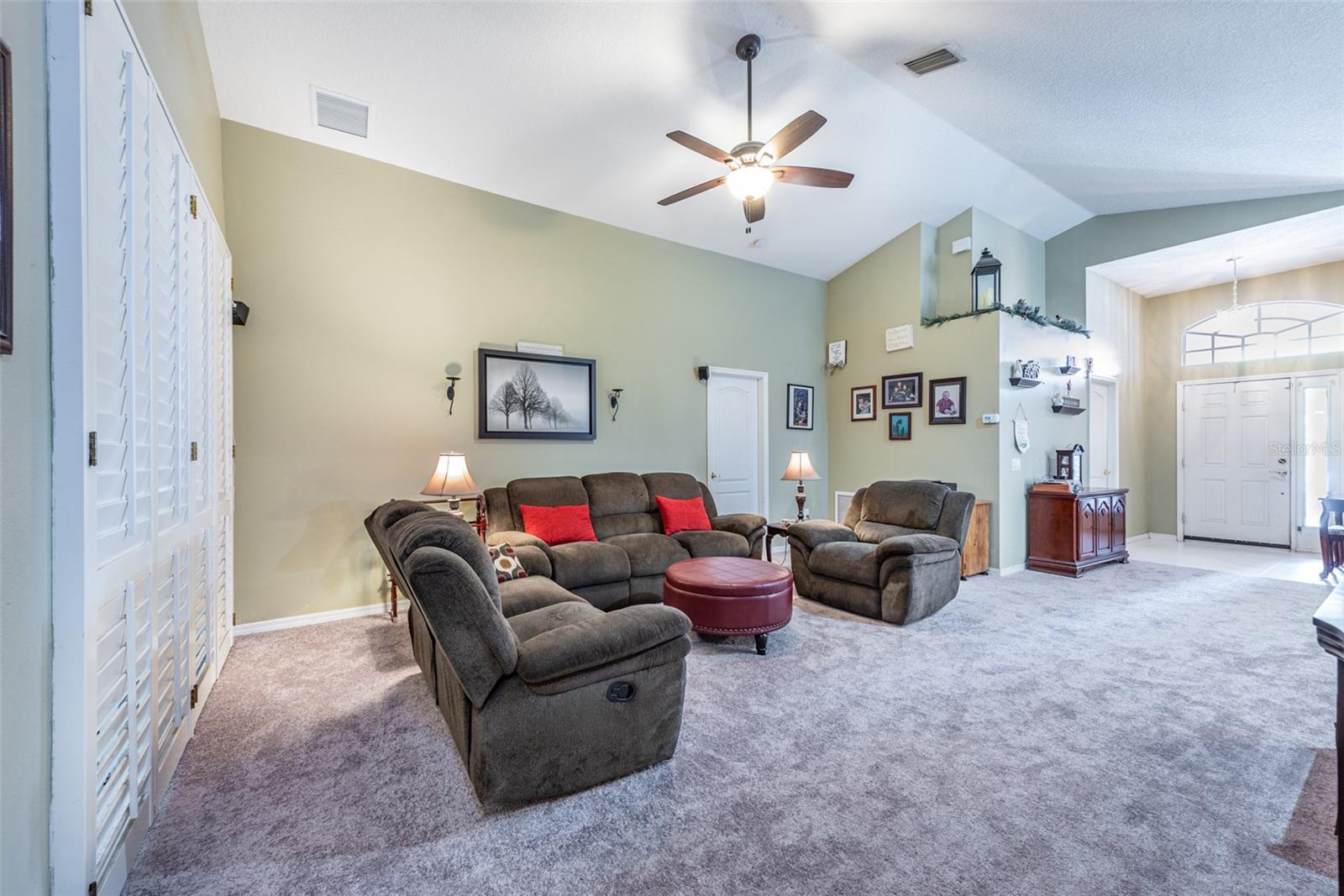 Soaring ceilings leading you into a great room with a family gathering area.  Carpet installed Aug 2024.