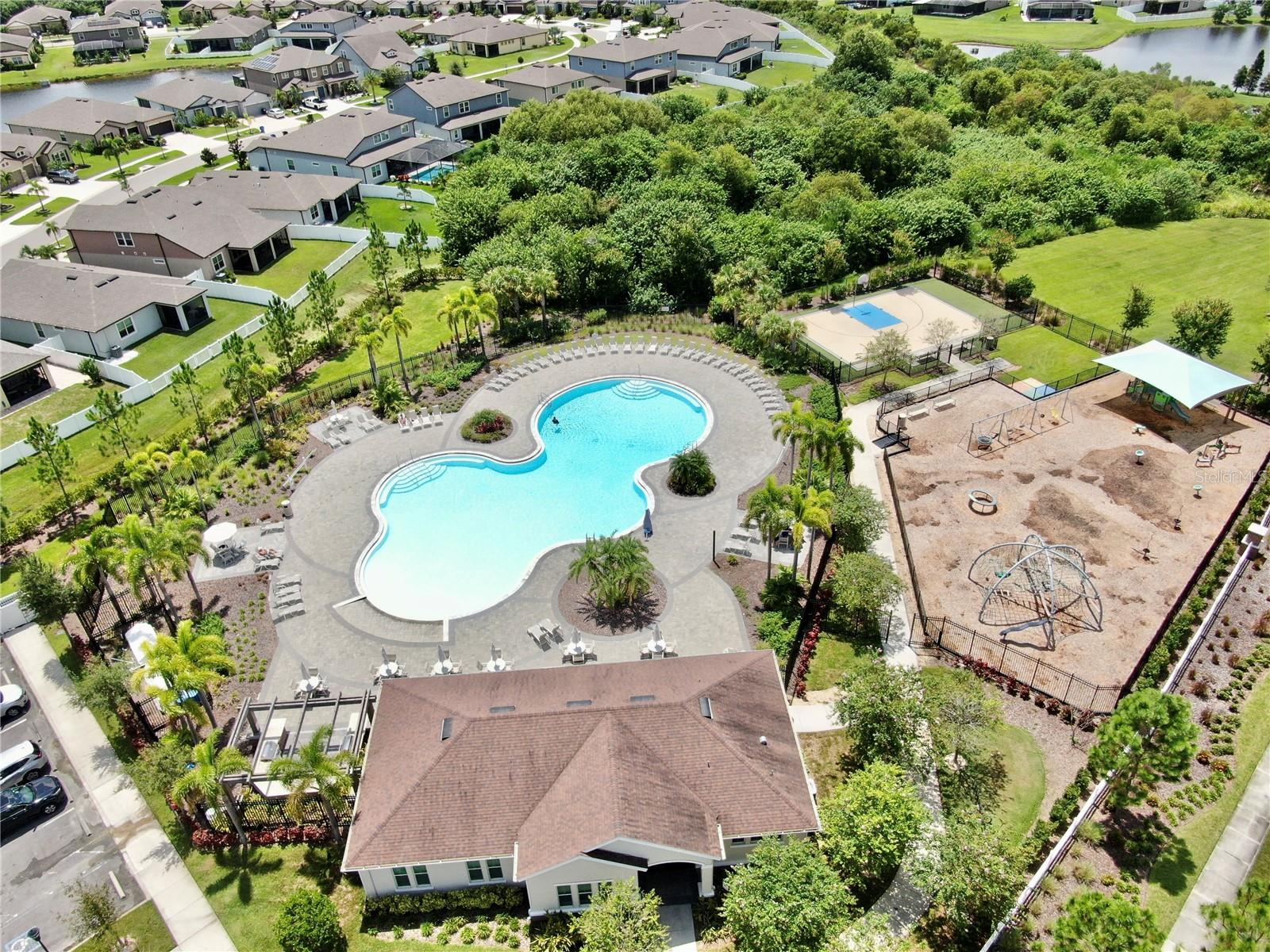 Clubhouse, grills next to pool, etc.