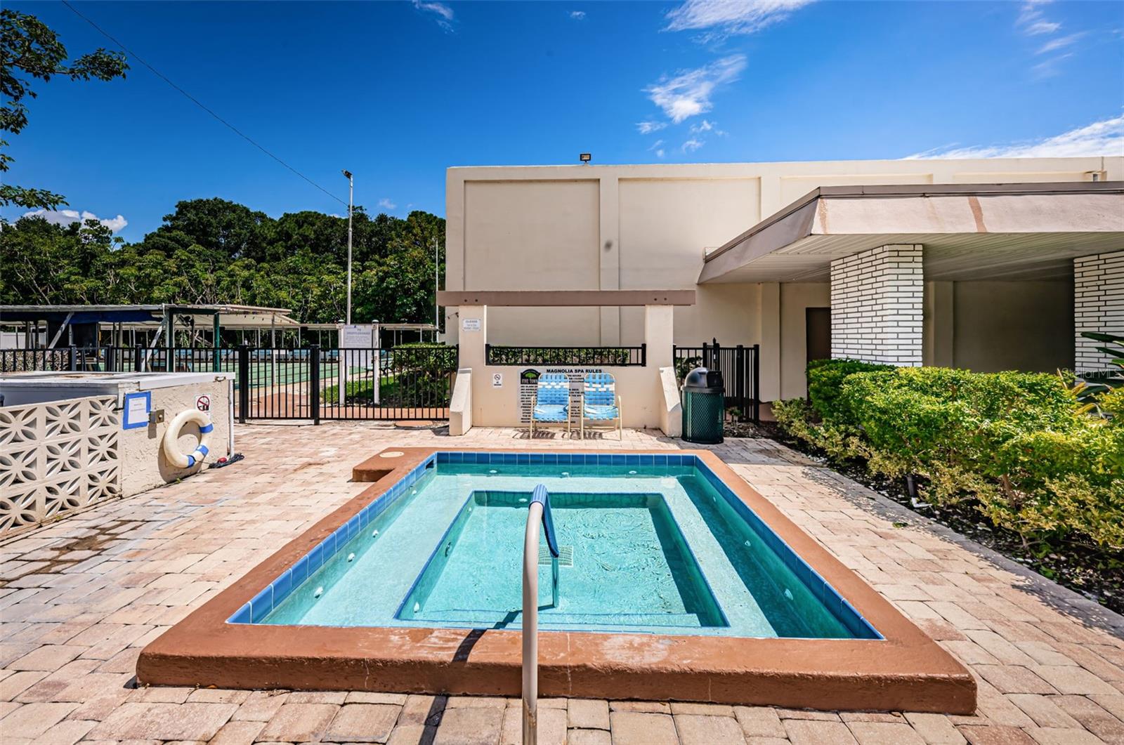 Relax in the jacuzzi.