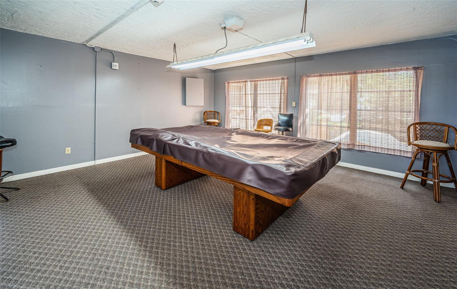 A lively game room for socializing and relaxing.