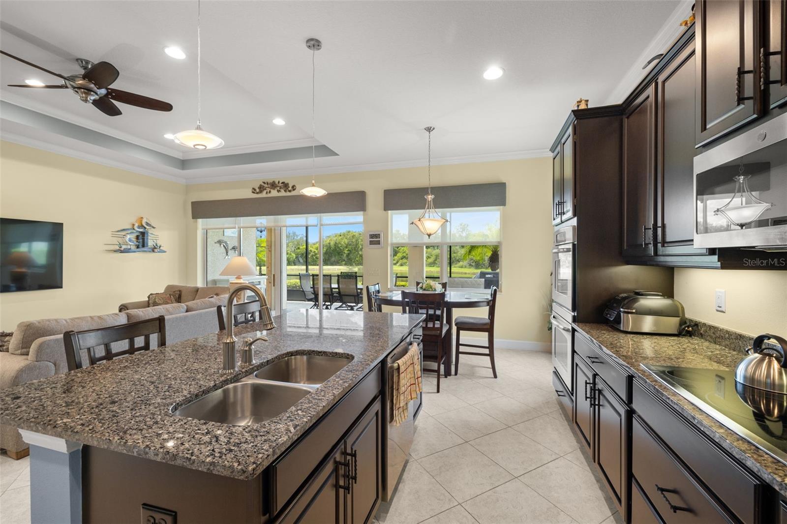 Kitchen with island