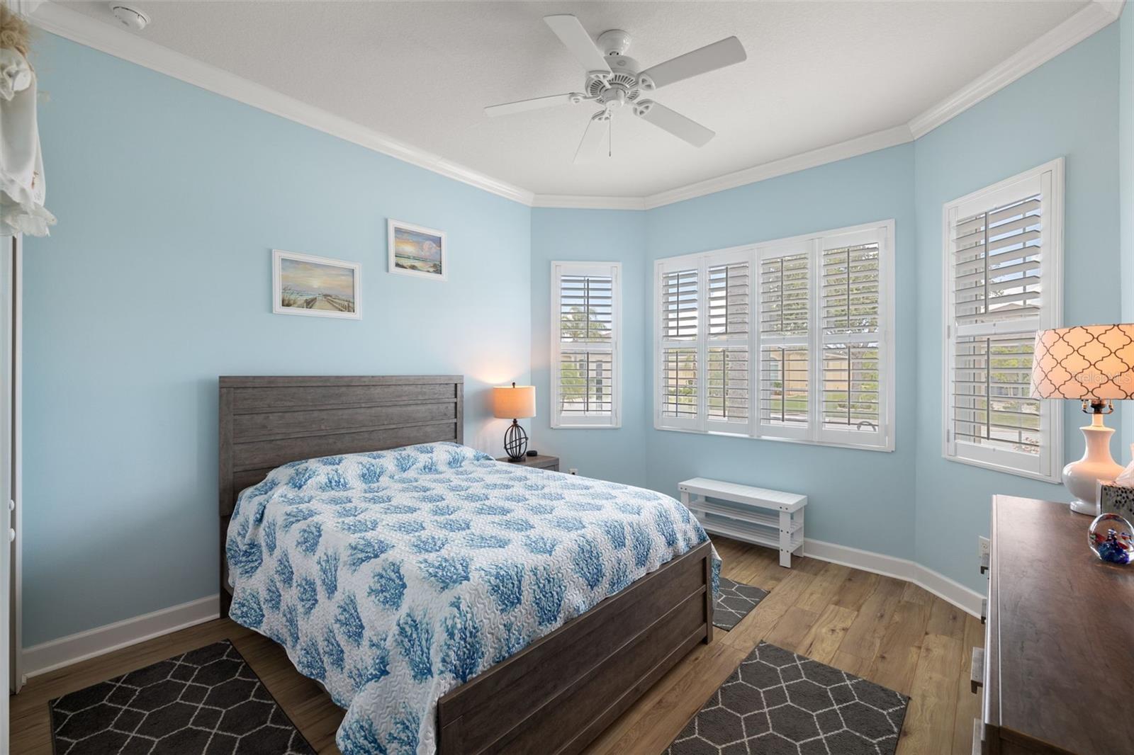 2nd Bedroom with plantation shutters