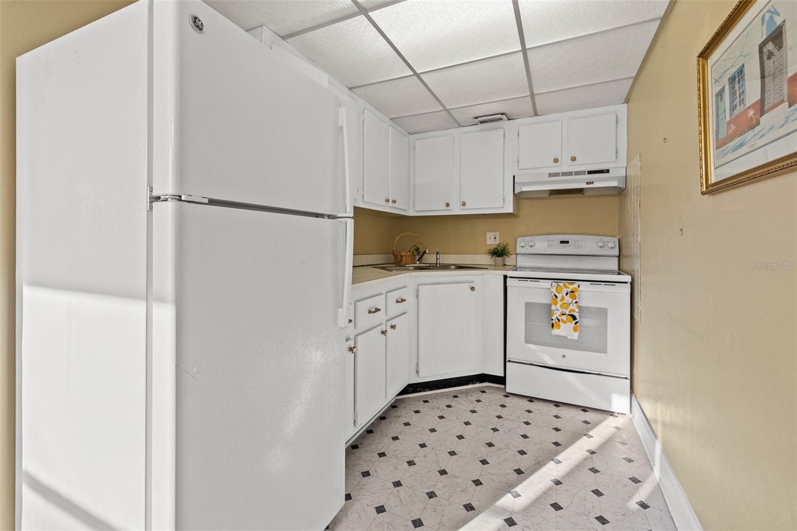 Kitchen with New Vinyl Flooring