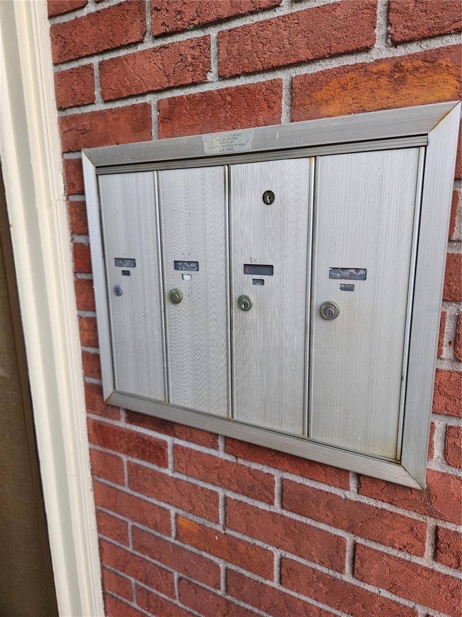 Mailboxes for 4 units in Building