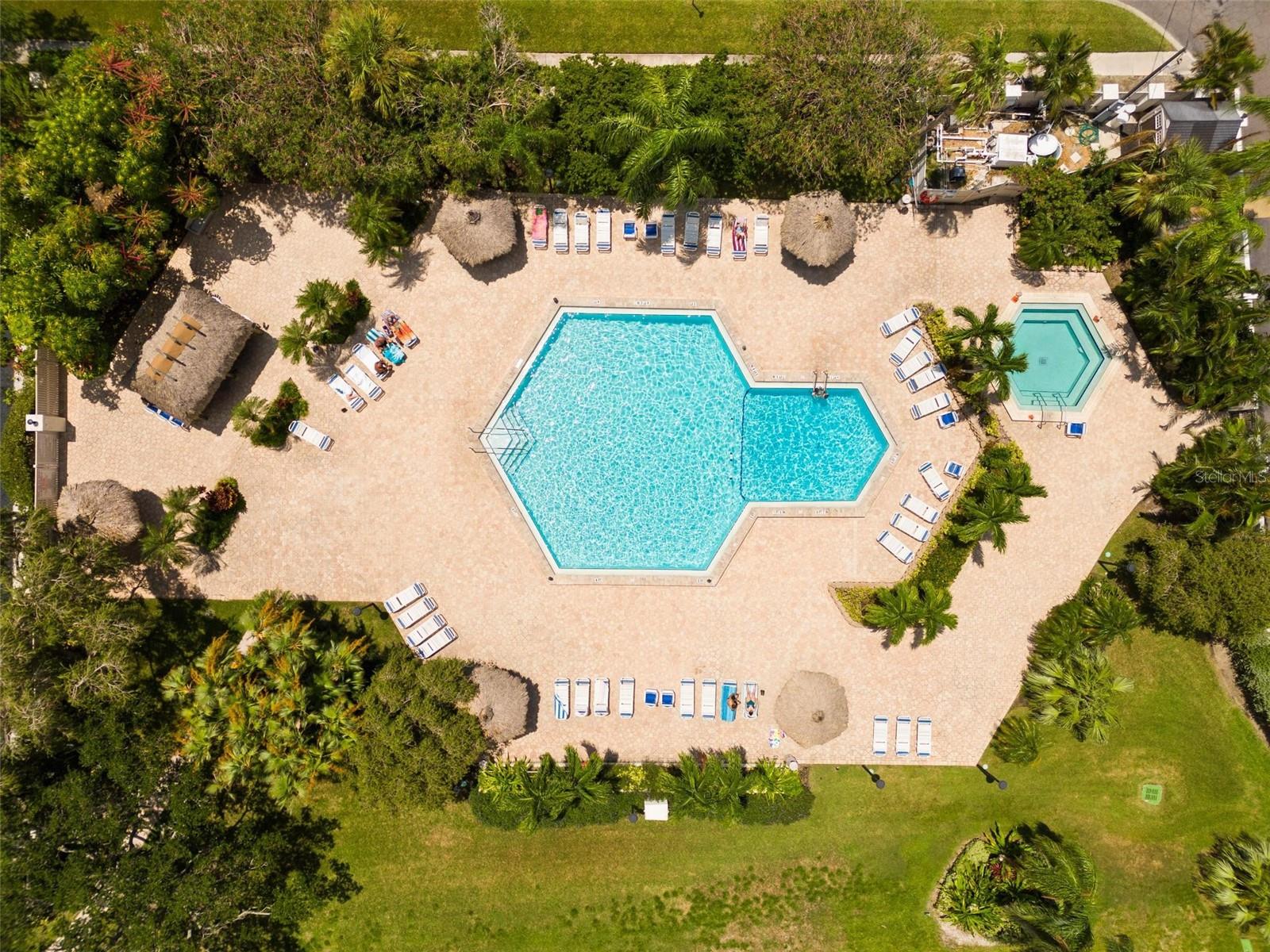 Pool largest on Island Estates