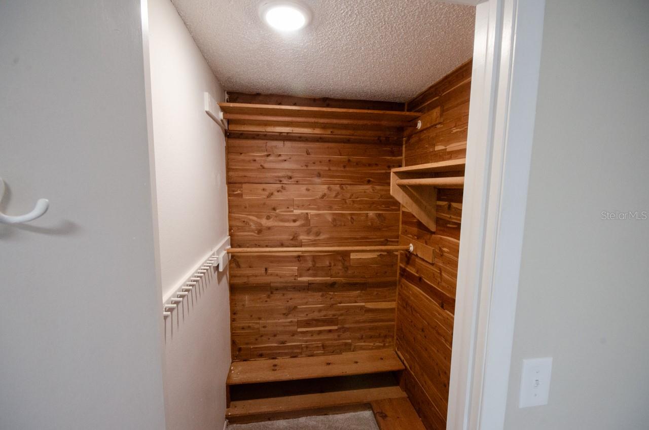 PRIMARY CEDAR WALK IN CLOSET