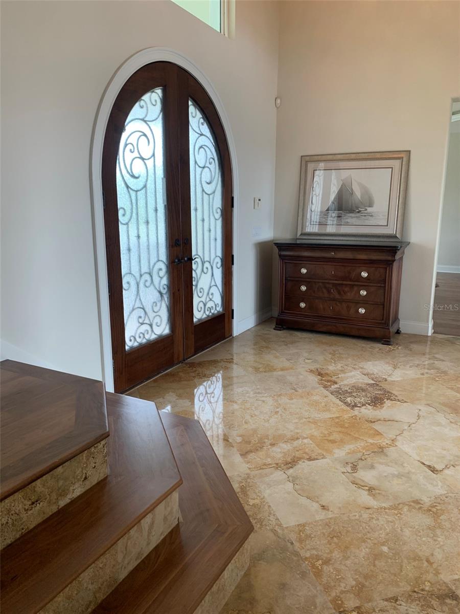 Front Entrance - Mahogany French Doors