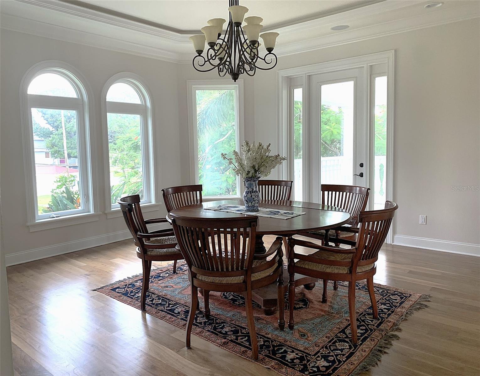 Formal Dining Room with private balcony.