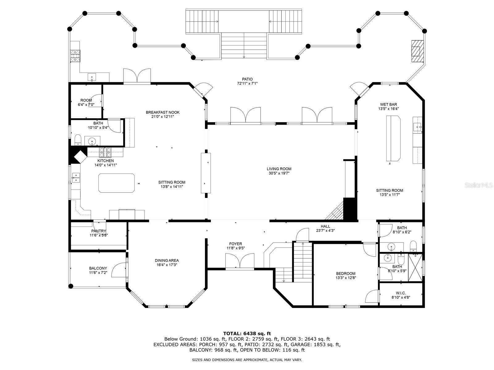 Main Floor (2nd Floor 15' elevation)