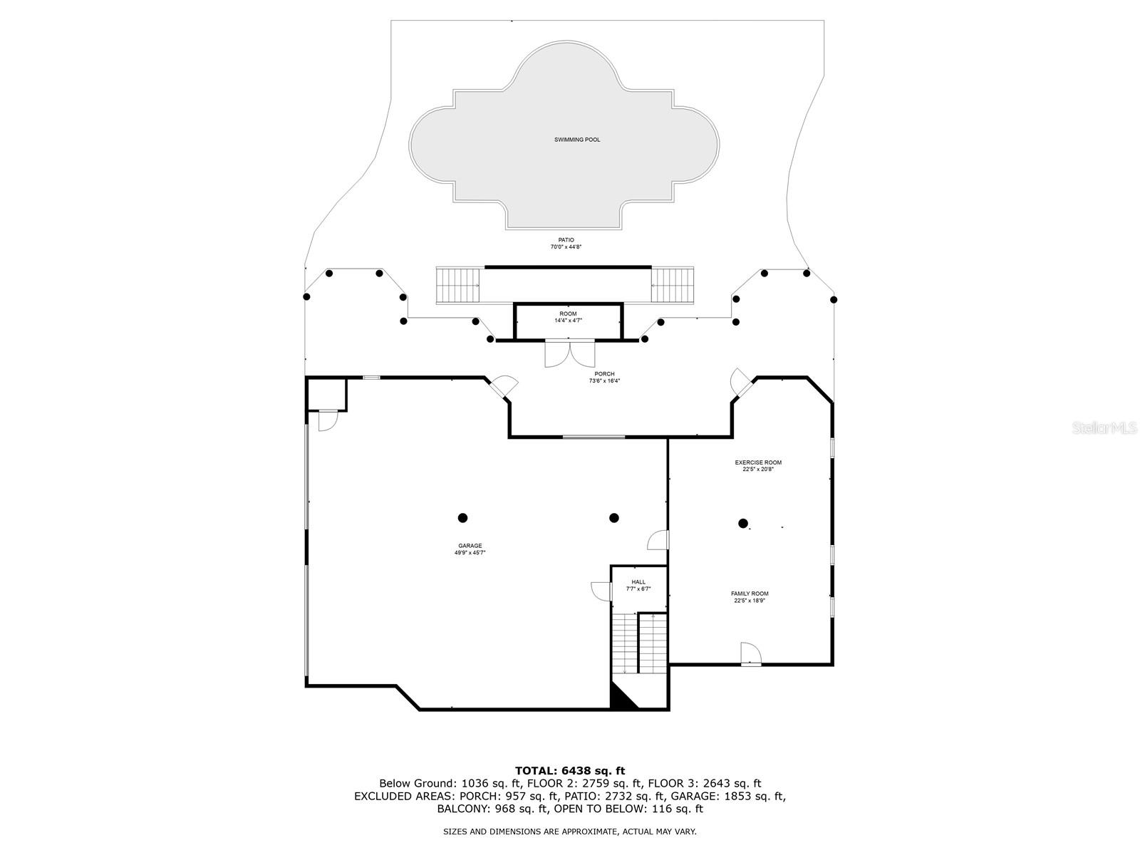 Ground level-Garage and bonus room