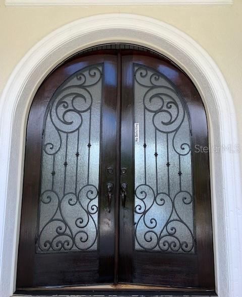 Mahogany front doors