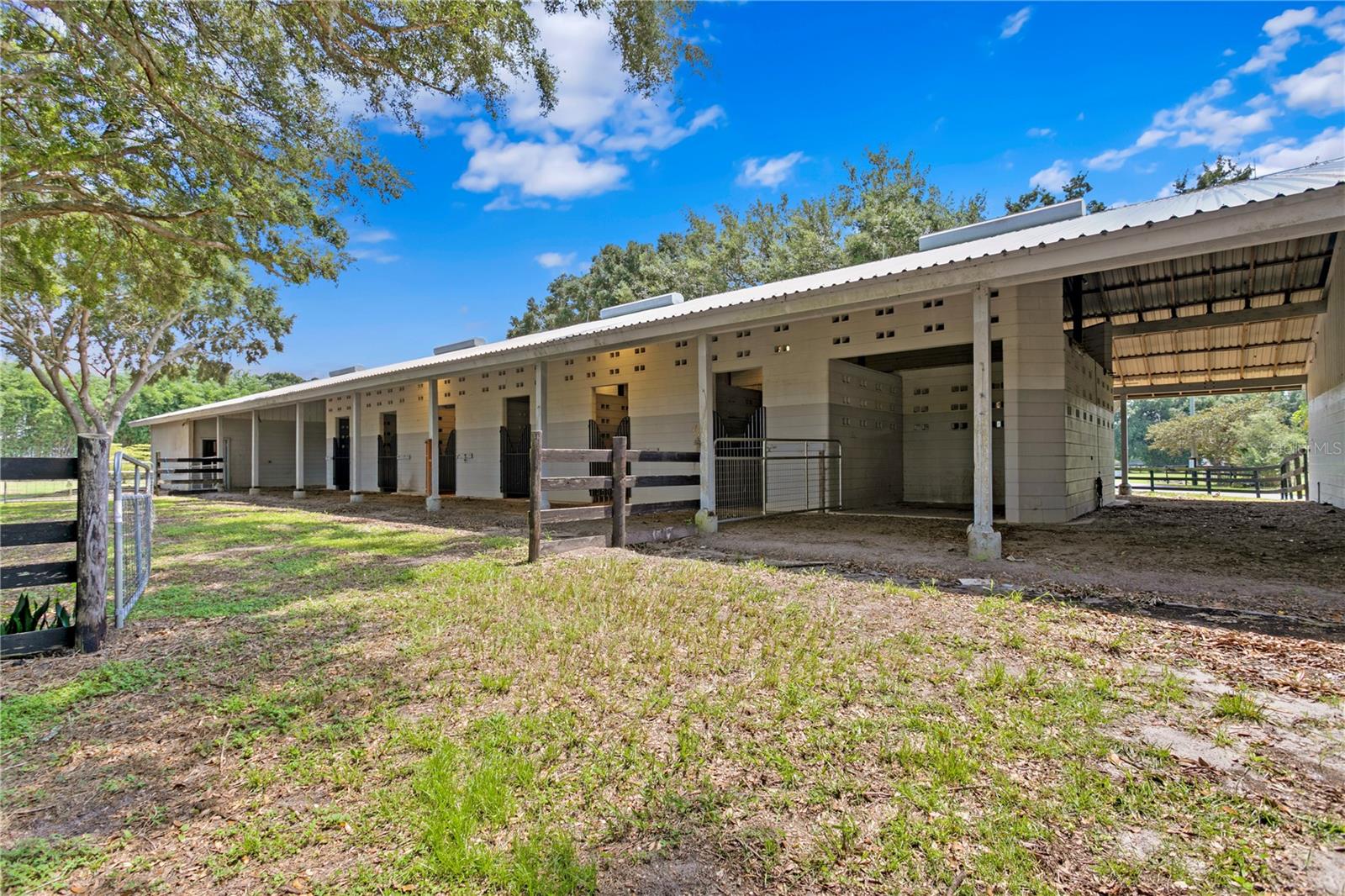 Rear of barn