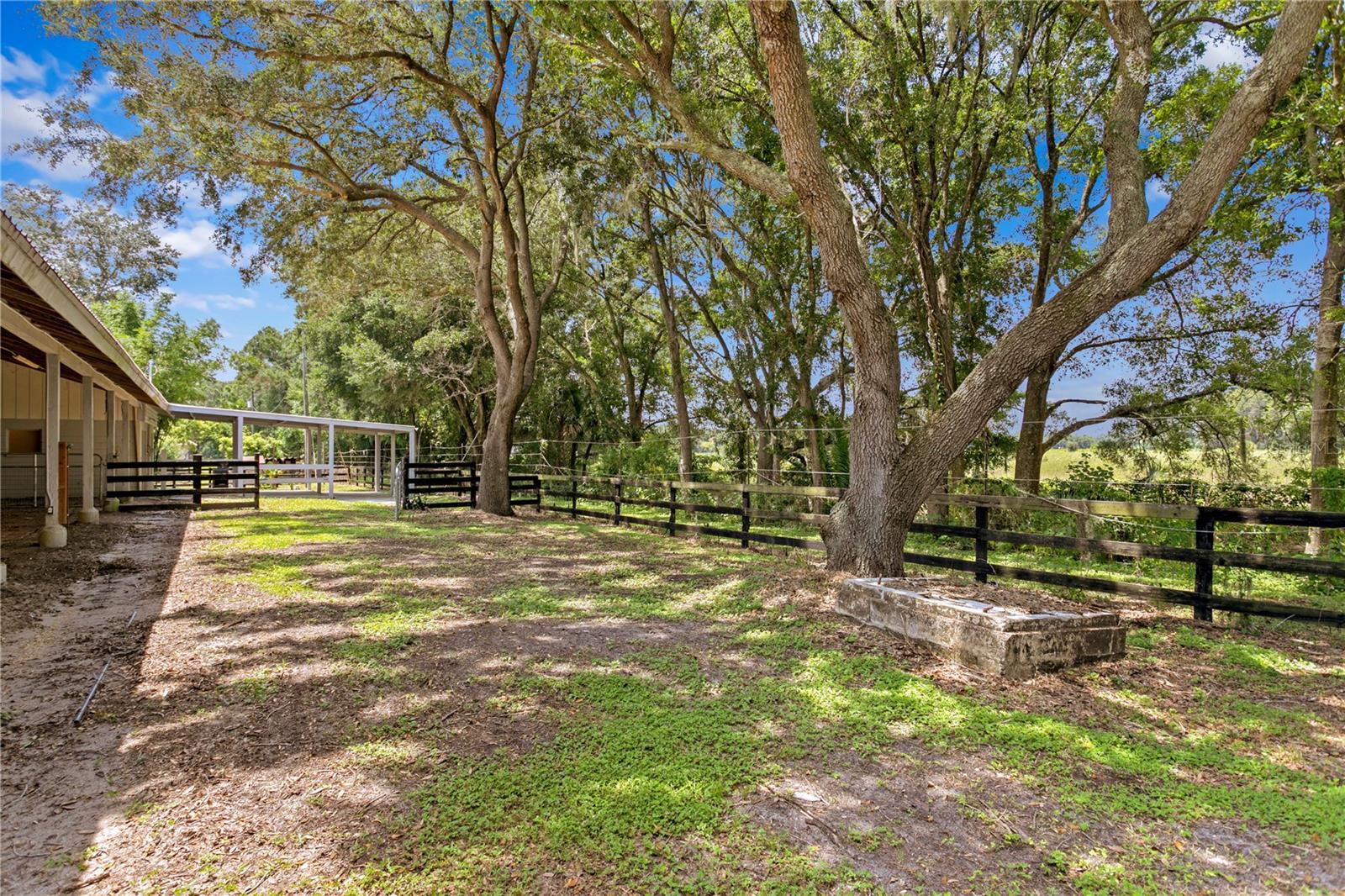 Rear of barn