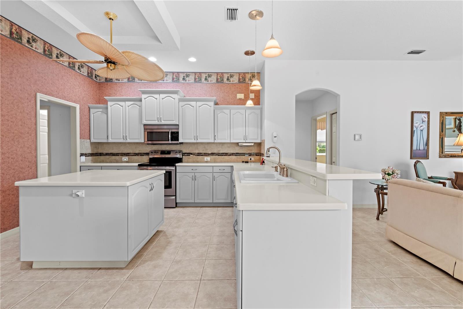 Abundant Cabinets & Counter Space