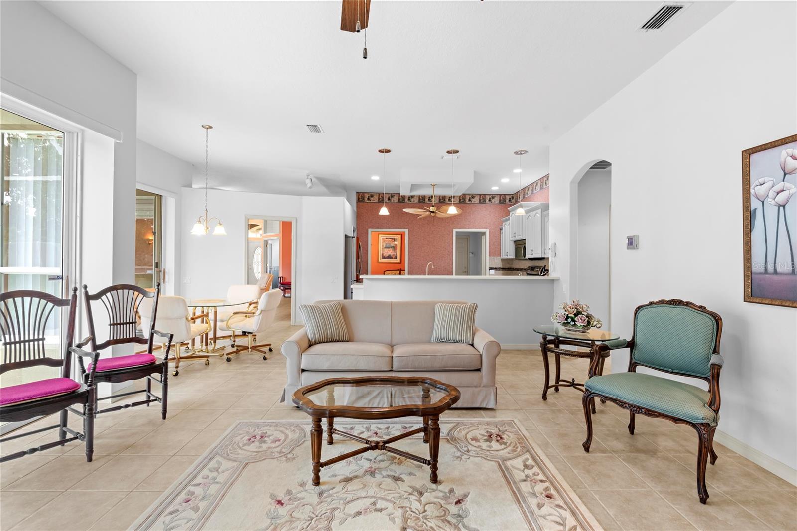 Family Room and Kitchen View