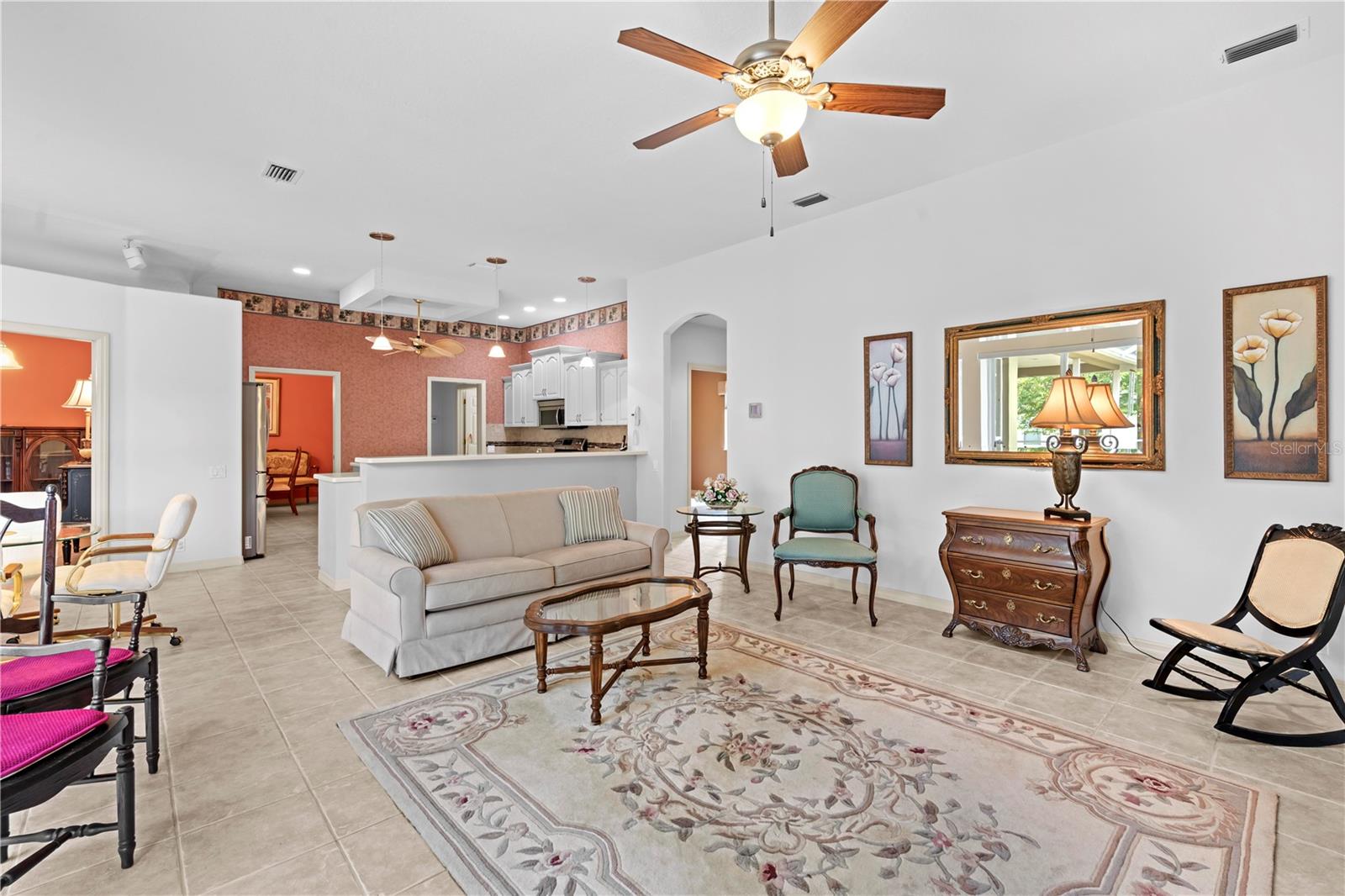 Family Room and Kitchen View