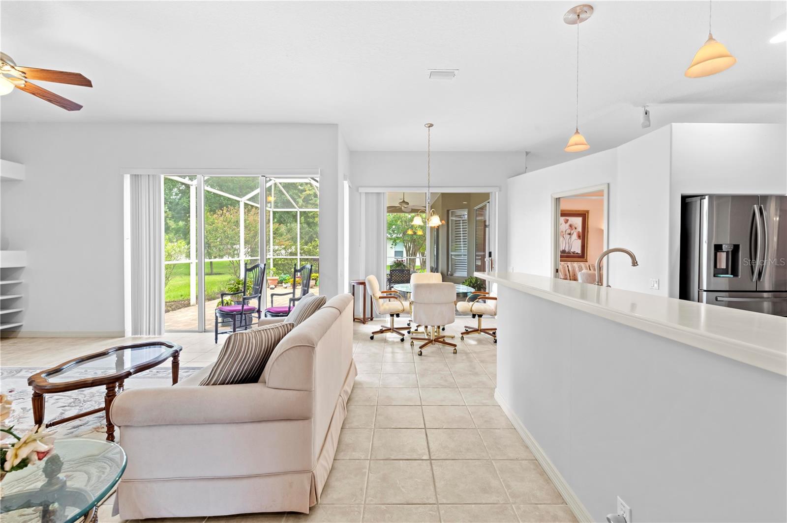 Kitchen, Nook and Family Room View