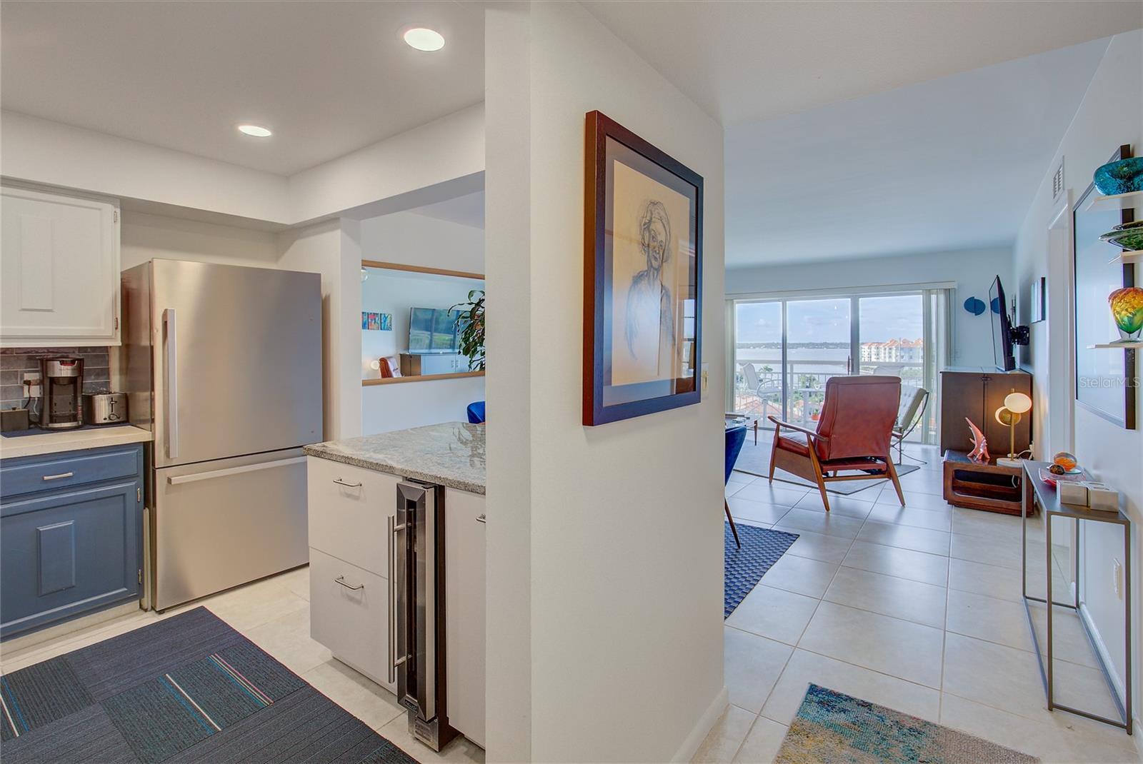 View looking into unit from entryway