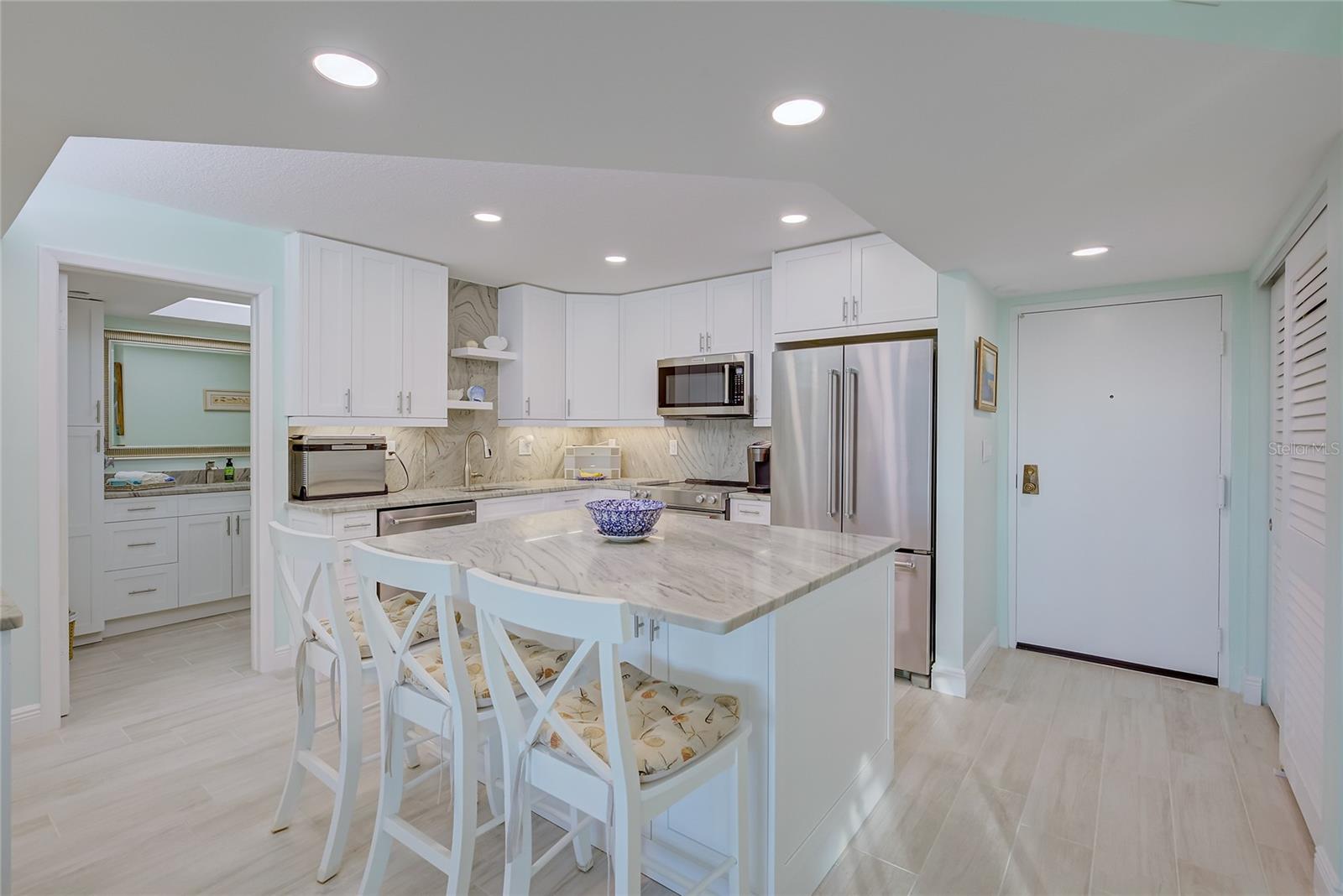 Seating area on Kitchen Island