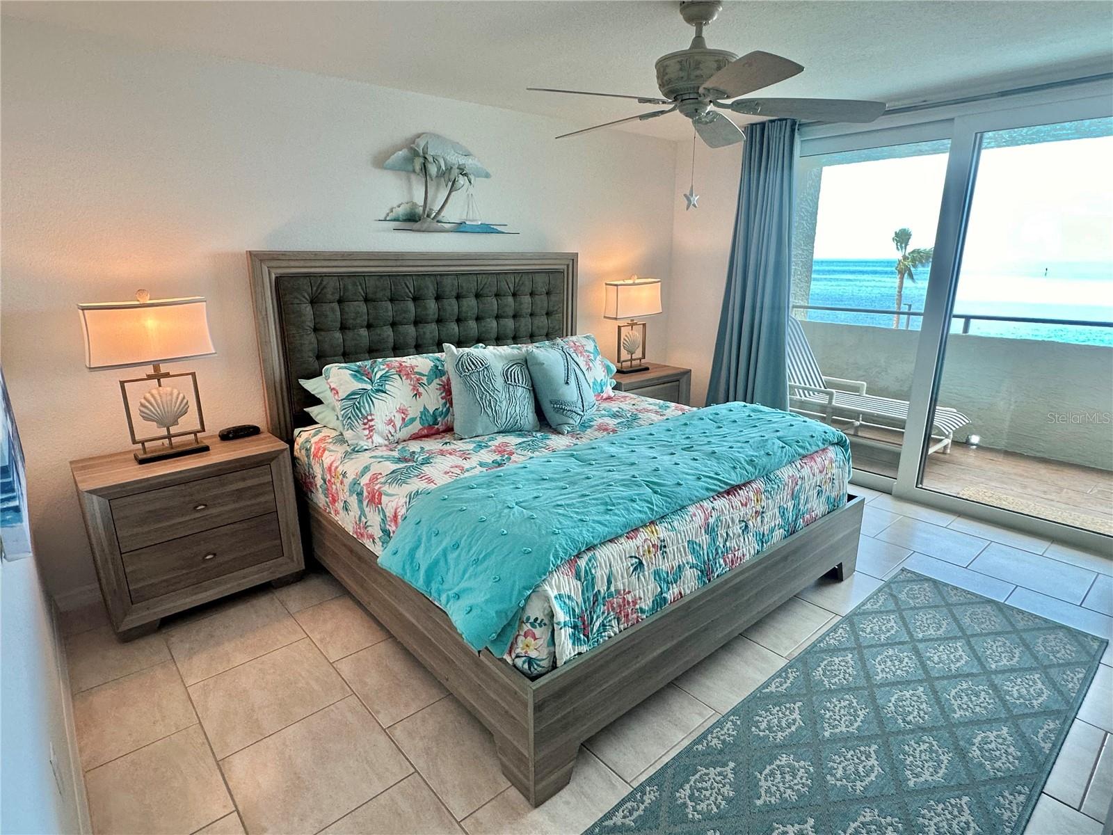 Master suite with water views