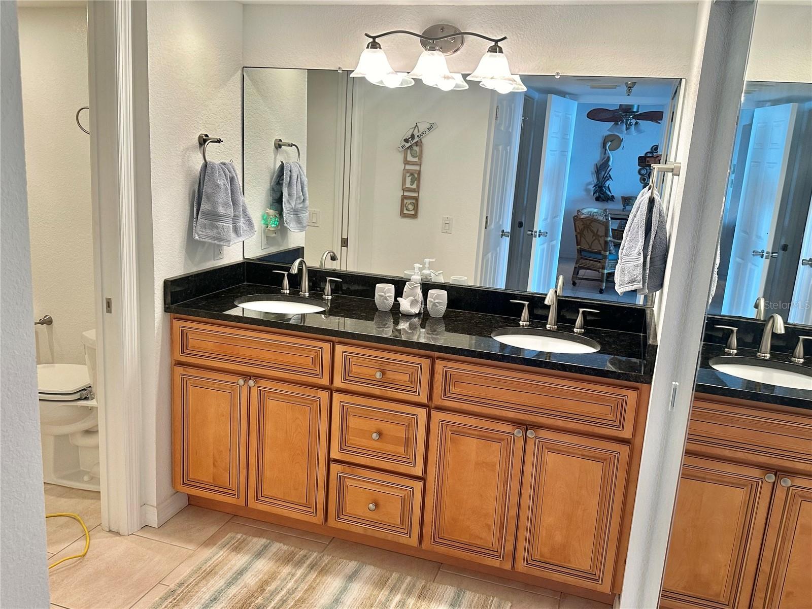 Master bath vanities