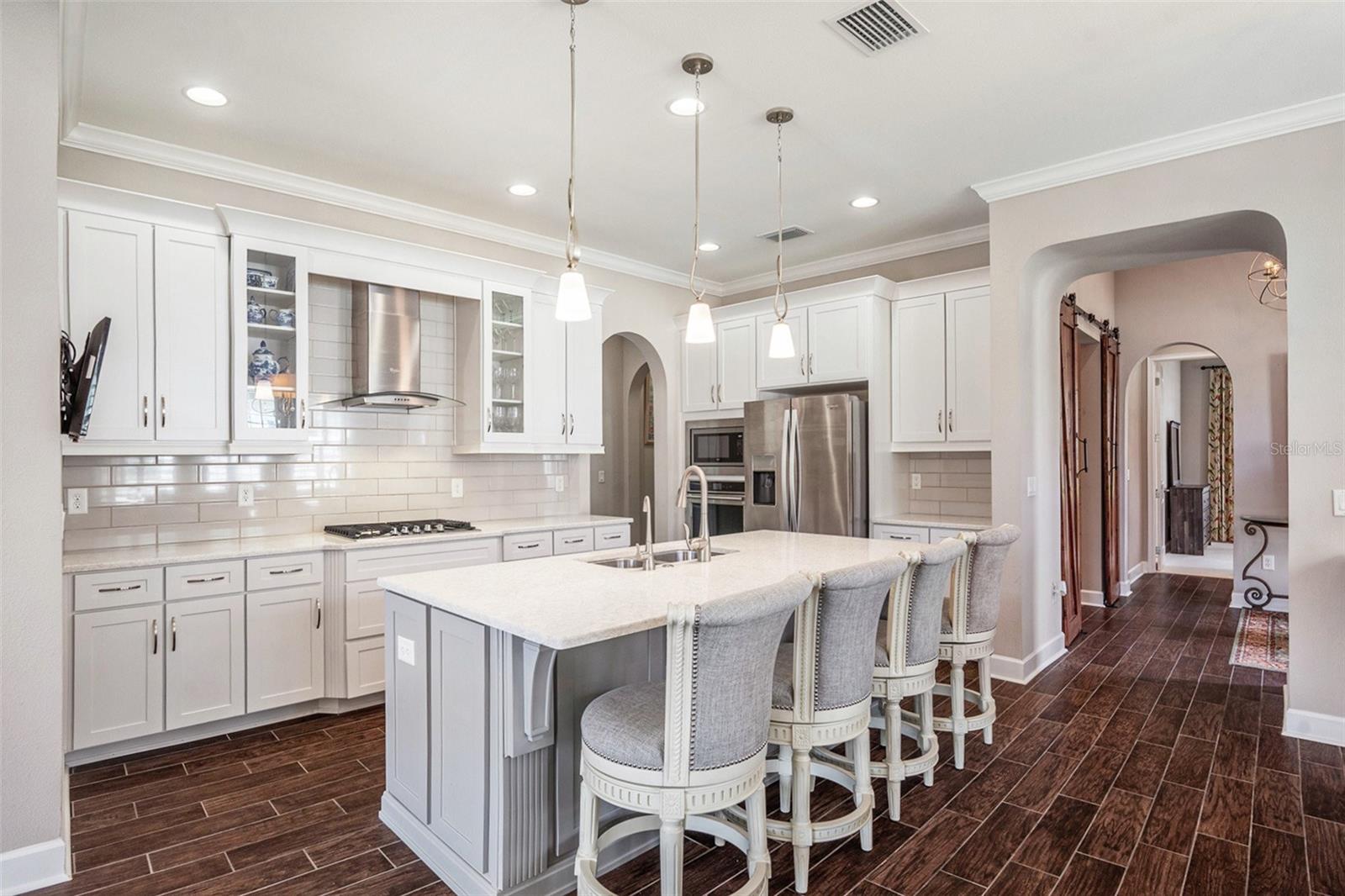 Custom Kitchen with Gas Range