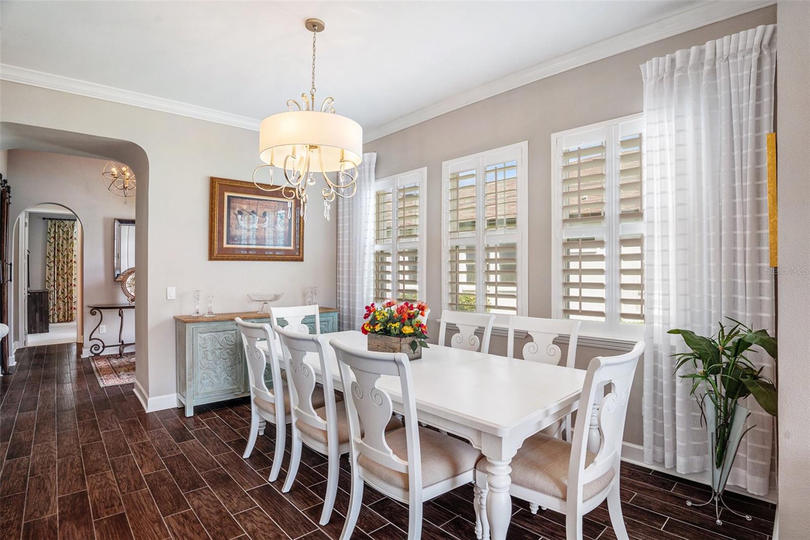 Lots of Natural Light from Plantation Shutters