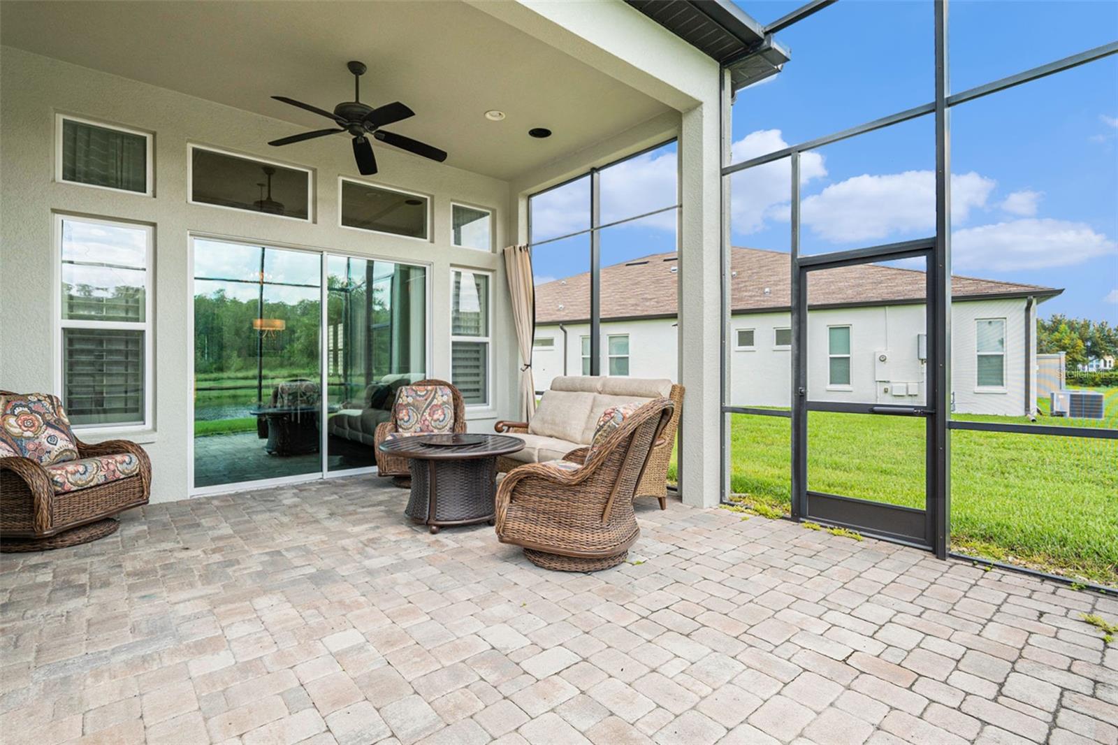 Custom Extended Lanai for roomy entertaining