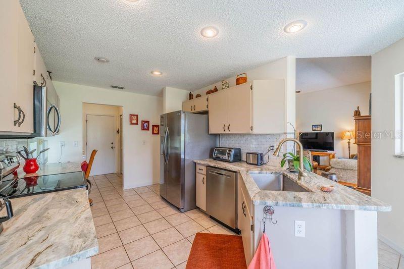 Kitchen with stainless appliances