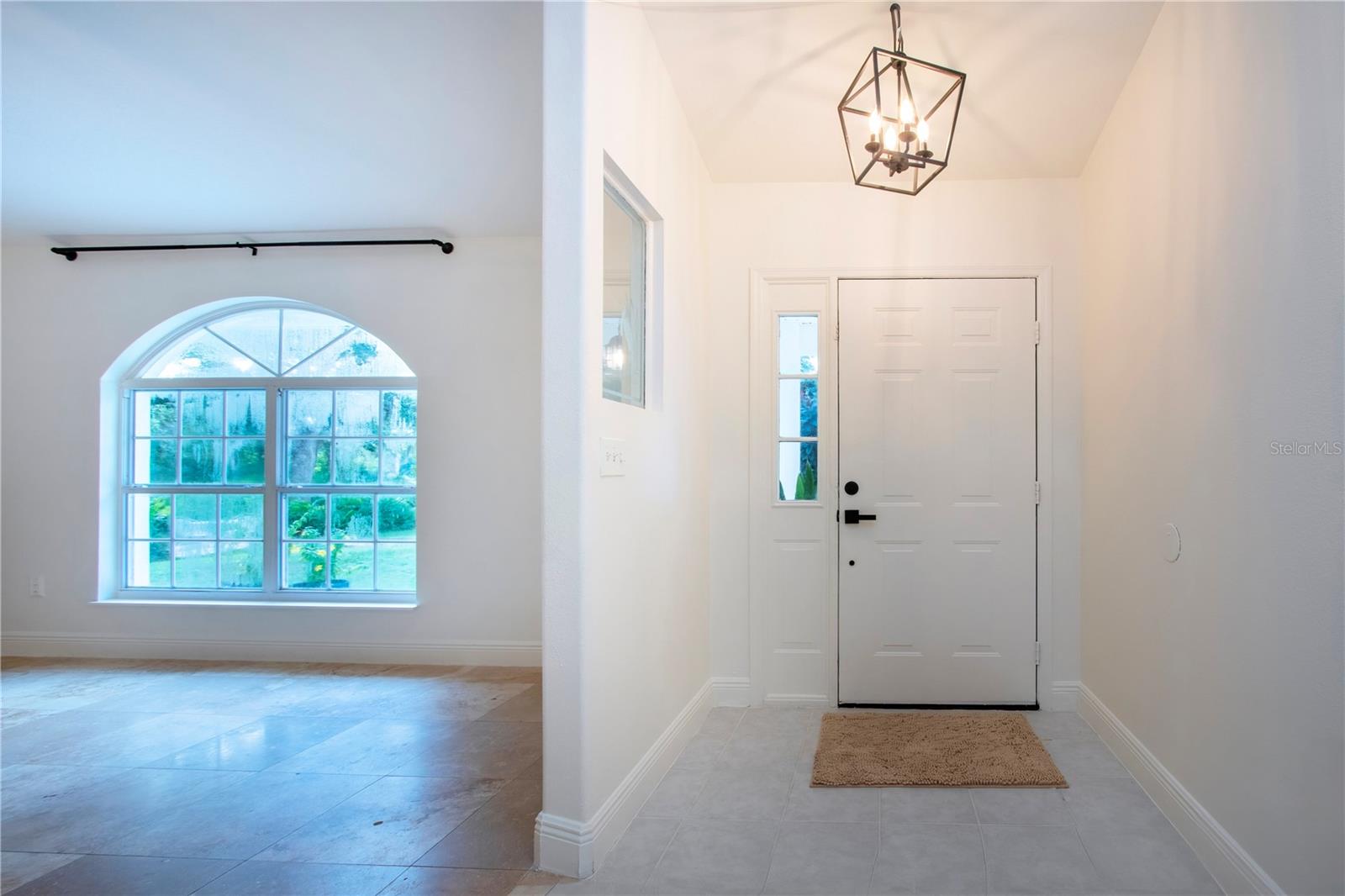 Front entry and view of window in great room