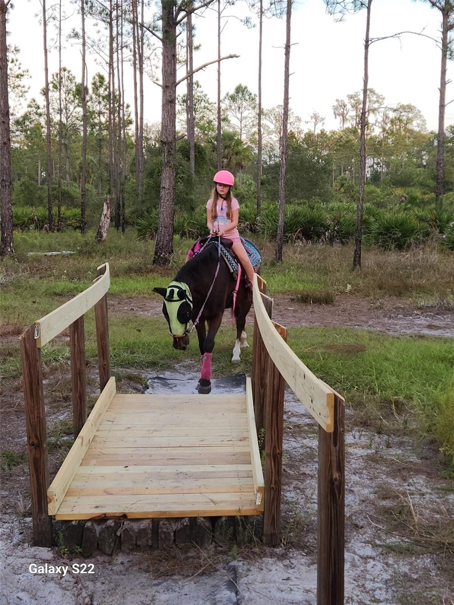 ride off to obstcal course from Sundance Stables