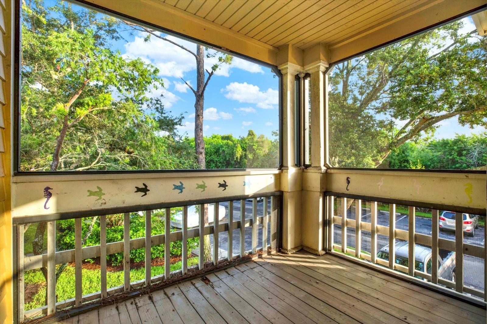 Screened In Rear Porch