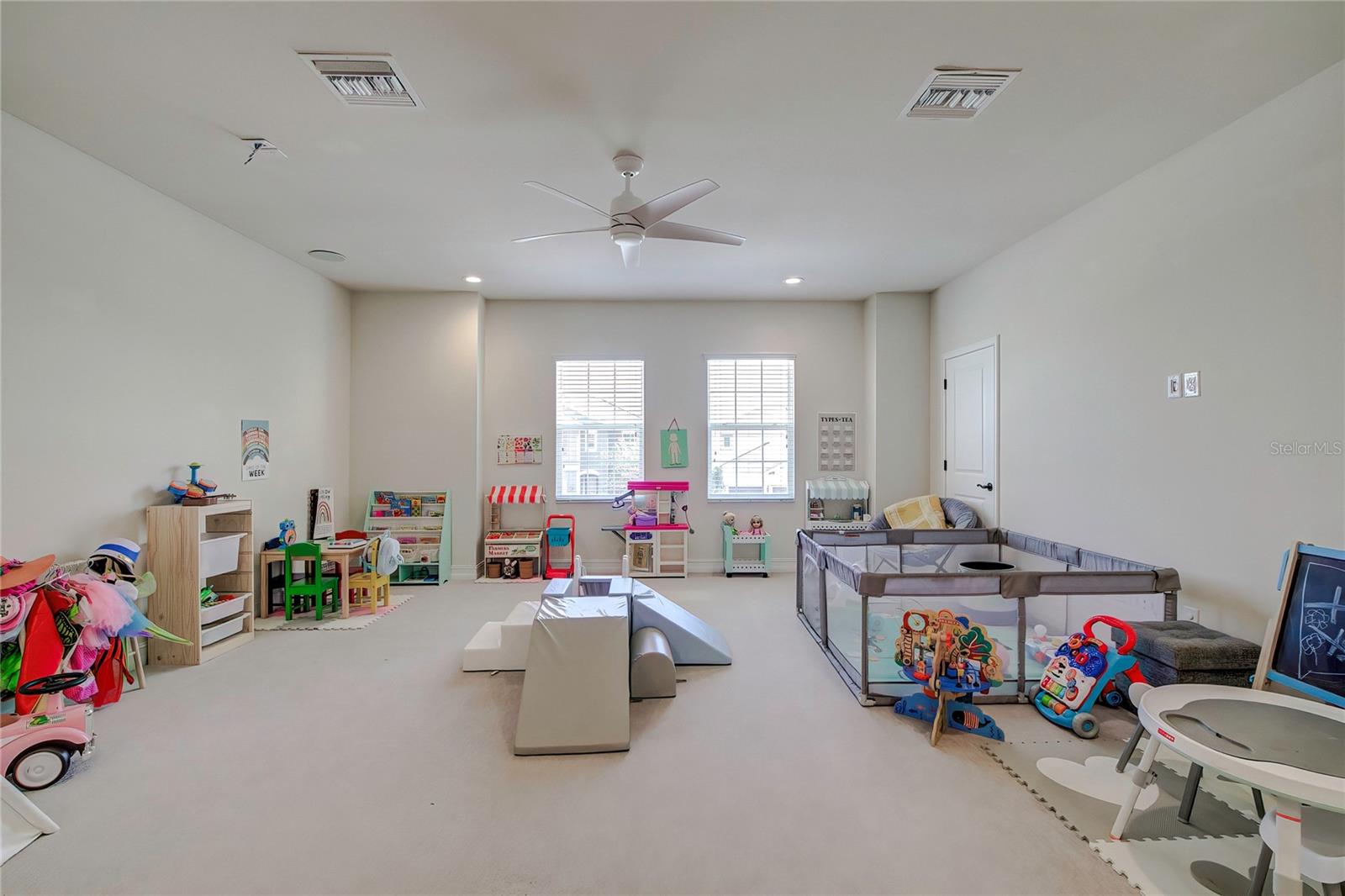 open view of  upstairs loft