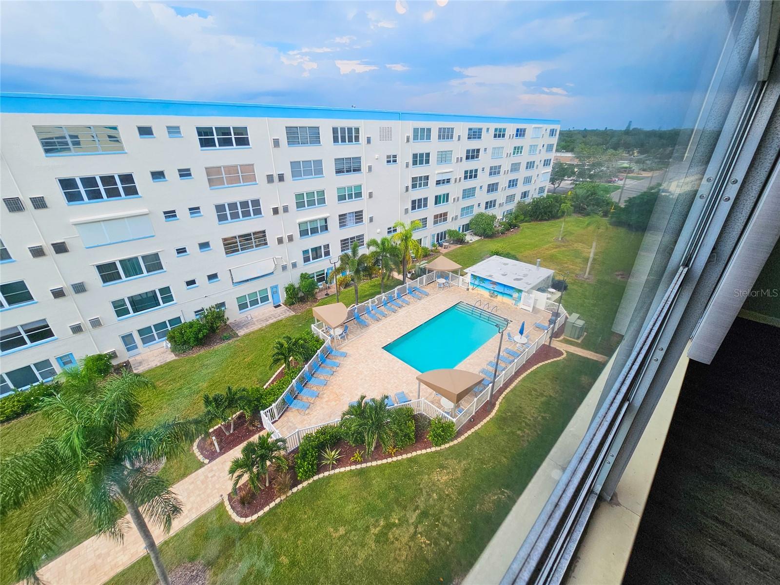 View Of the Pool From Florida Room.