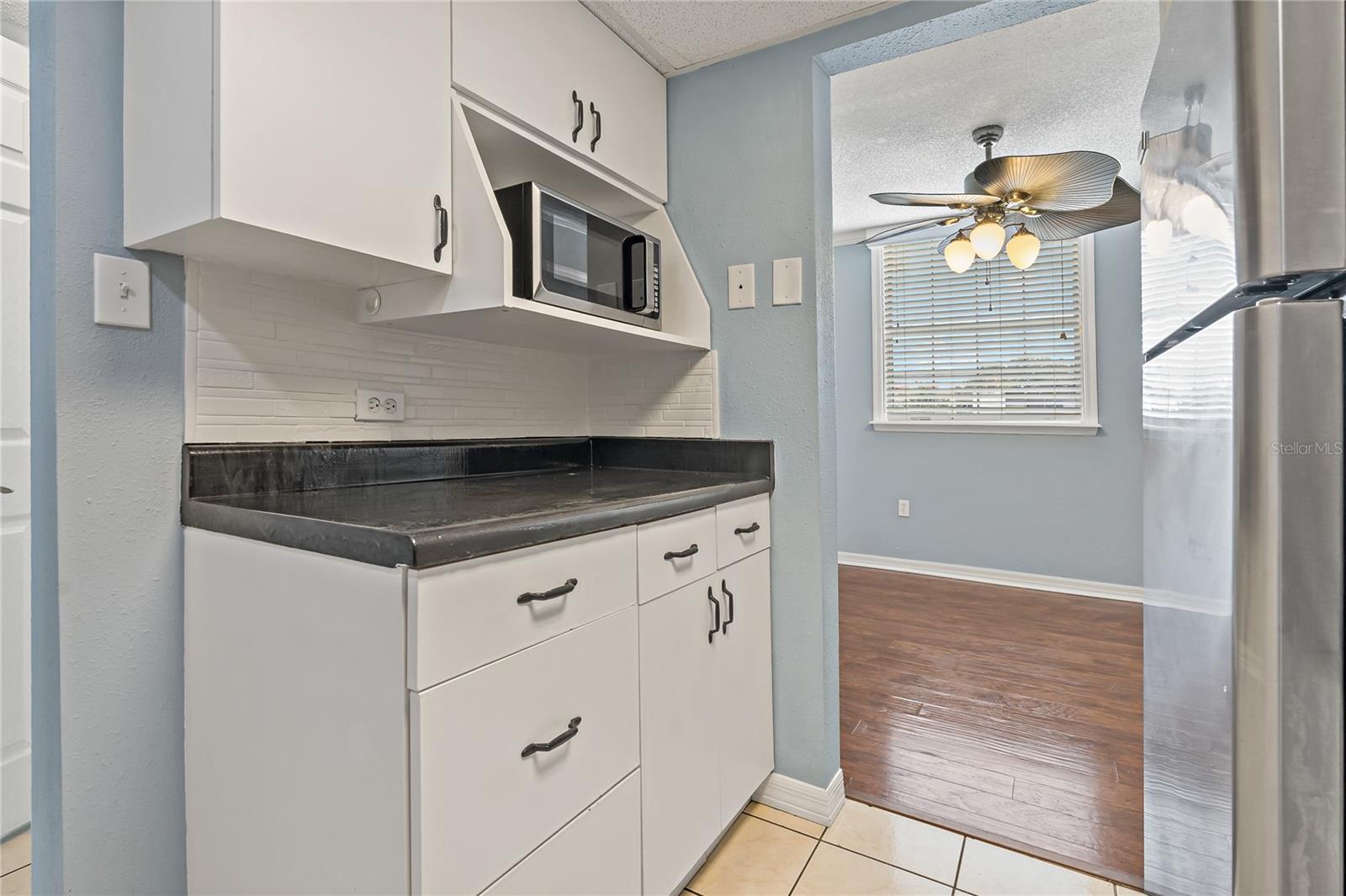 Kitchen looking into Dining Room