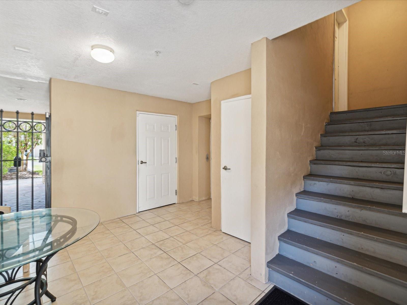 Entry to townhouse/covered patio