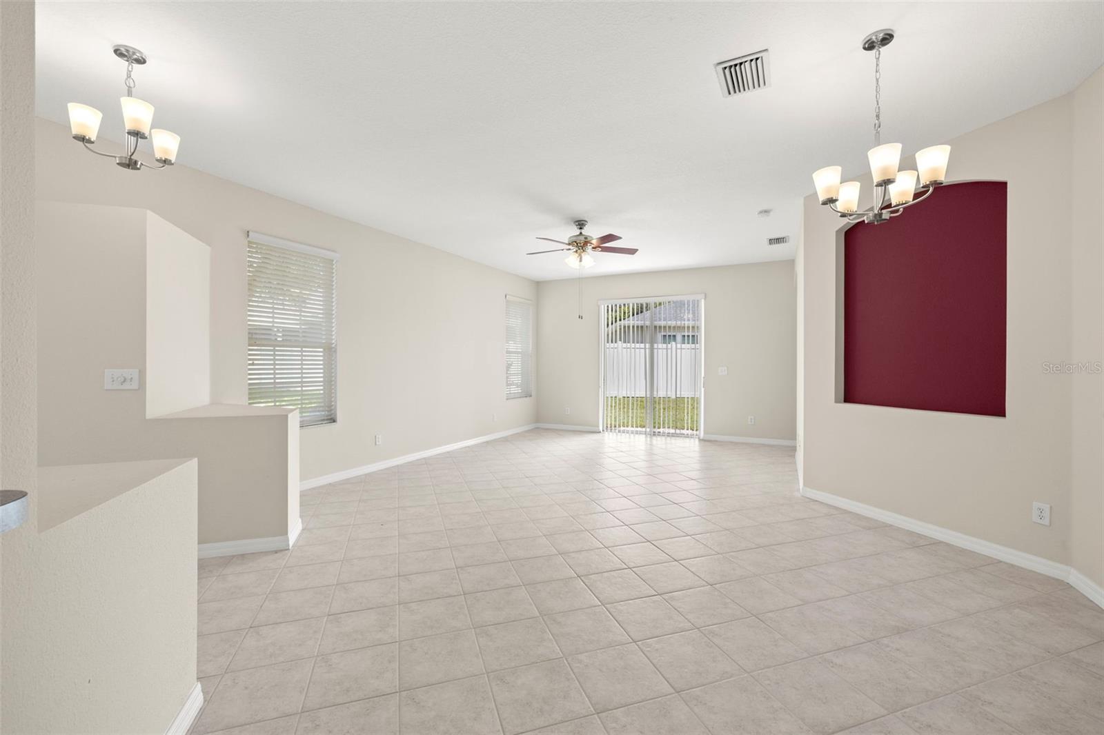 Dining room and family room