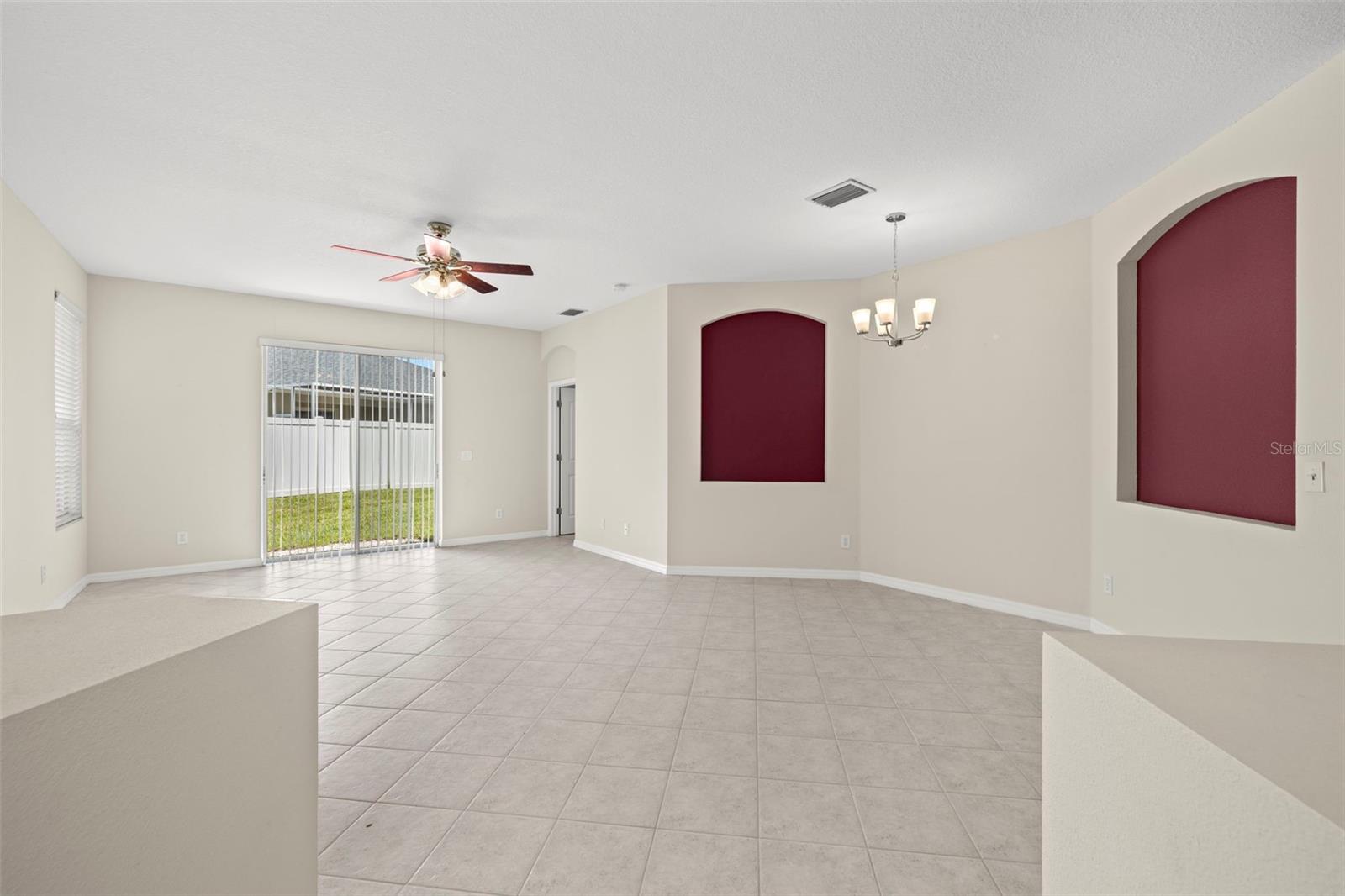 Dining room and family room